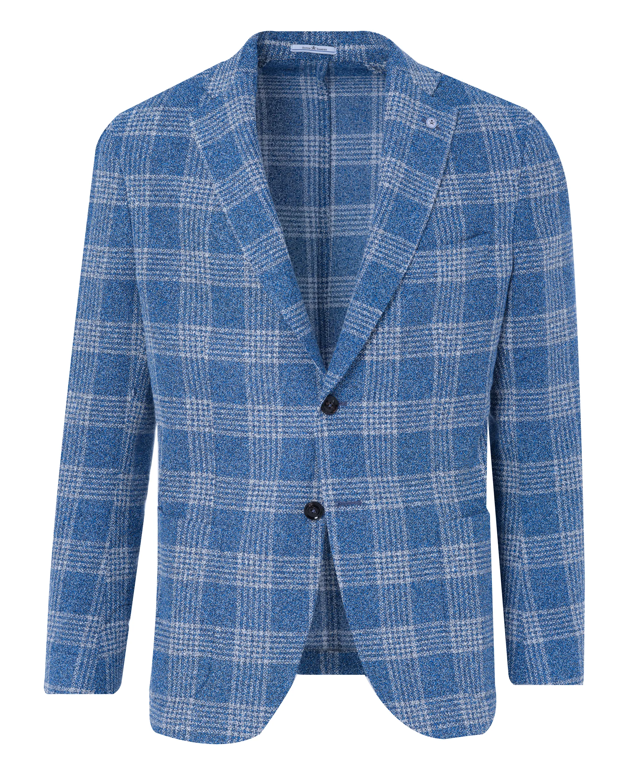Dutch Dandies Devon Colbert Blauw grote ruit 090608-001-46