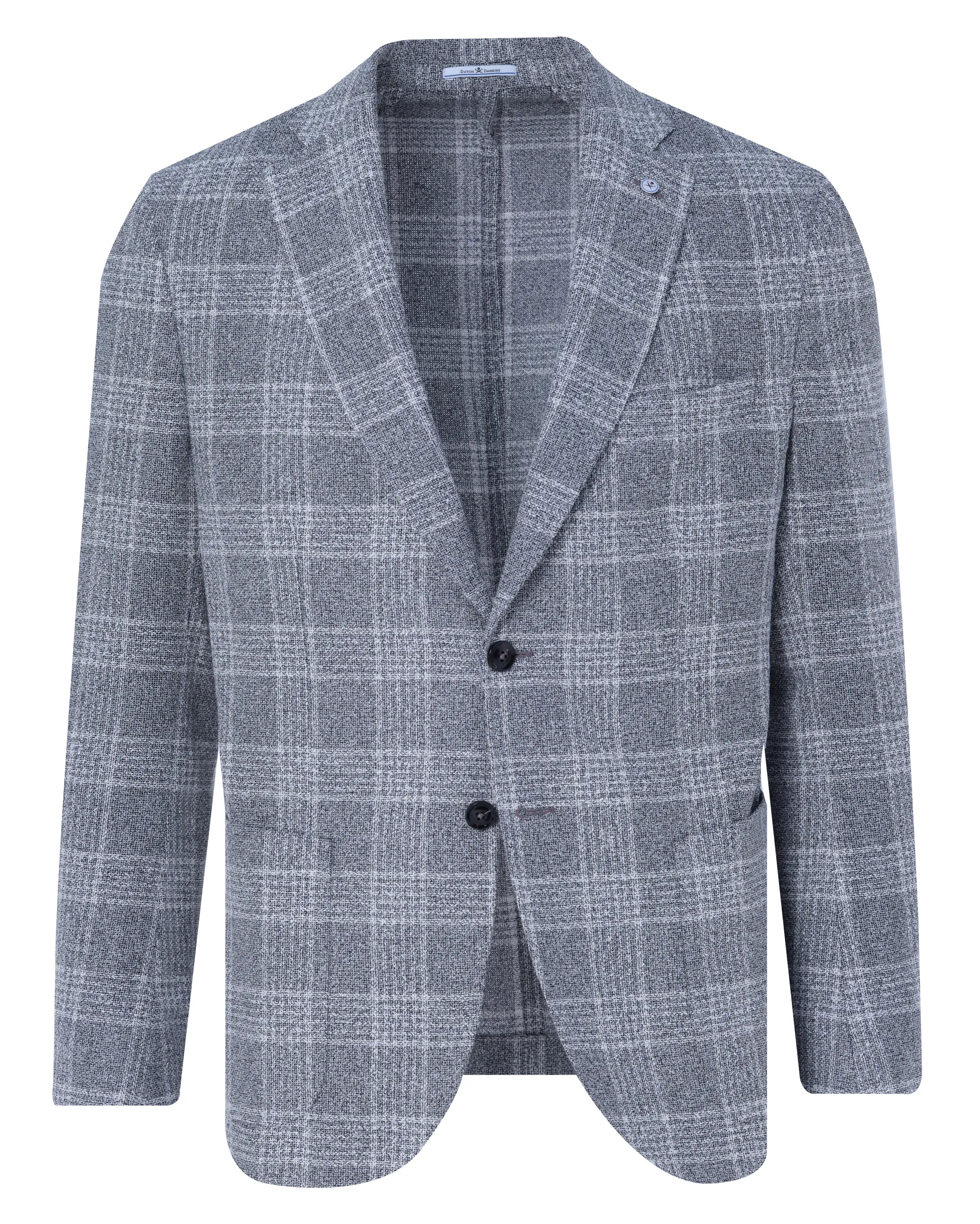 Dutch Dandies Devon Colbert Donkergrijs grote ruit 090608-003-46