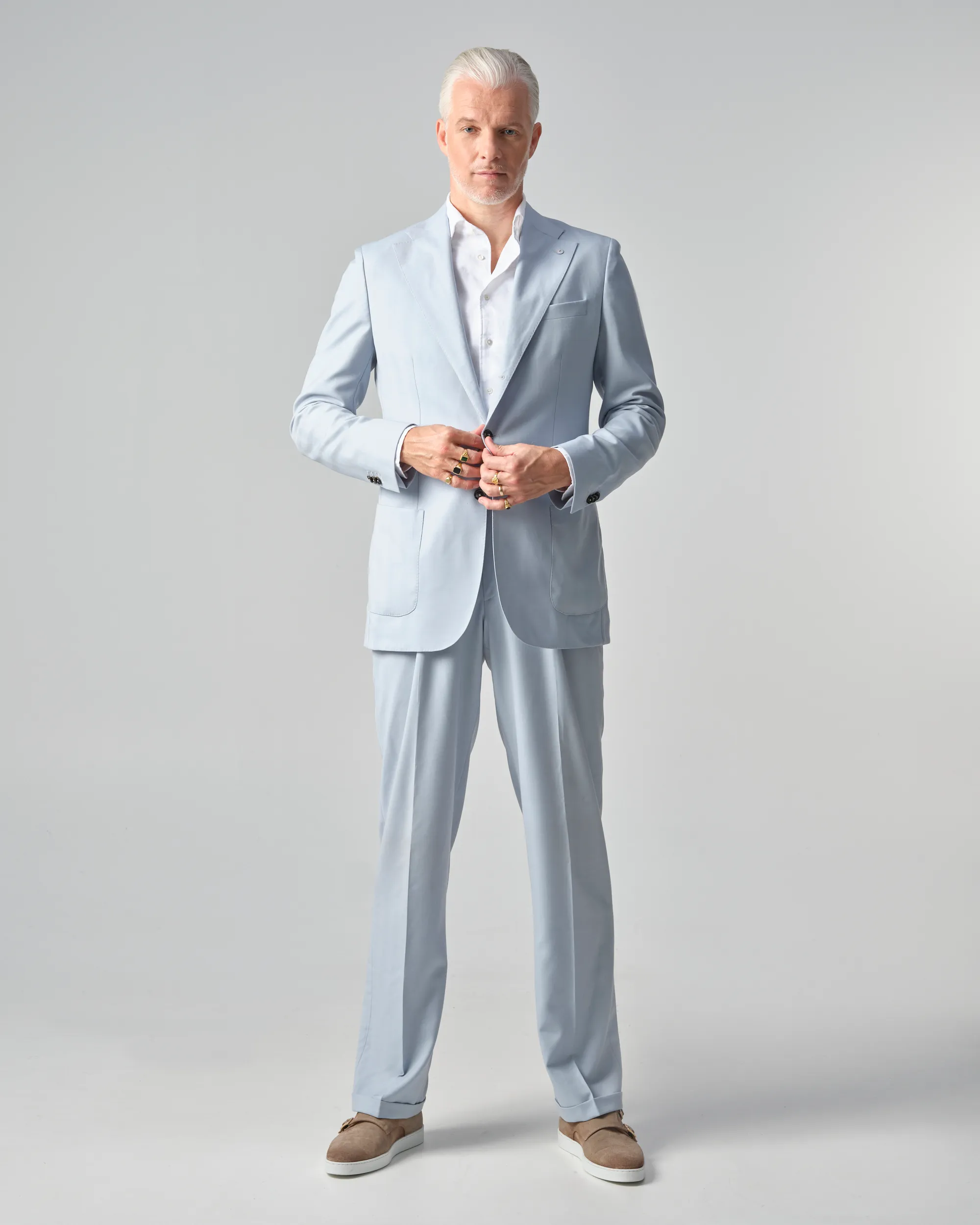 Dutch Dandies Arno Kantelberg Domo Pak Lichtblauw uni 090614-001-46