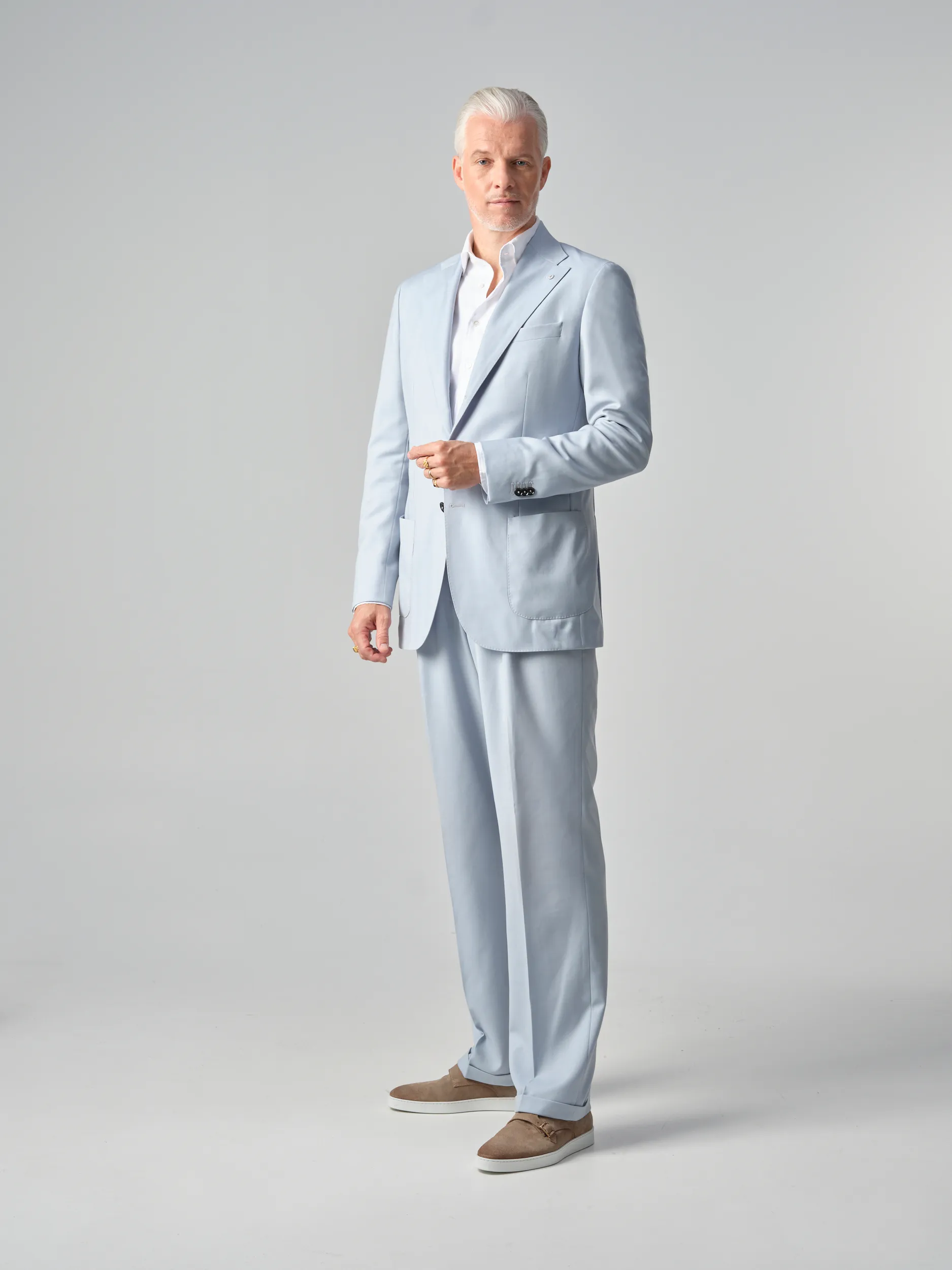 Dutch Dandies Arno Kantelberg Domo Pak Lichtblauw uni 090614-001-46