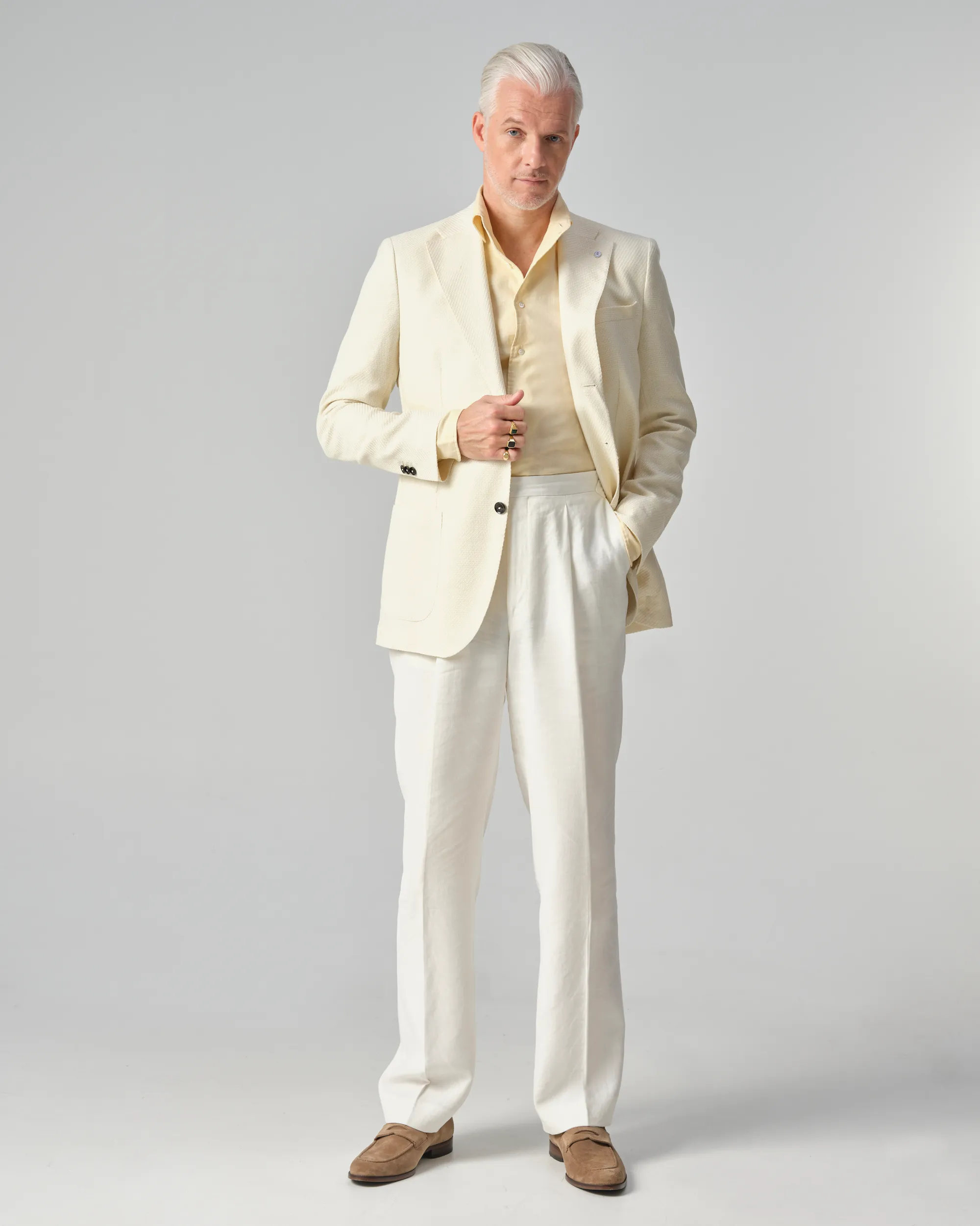 Dutch Dandies Arno Kantelberg Domo Colbert Ecru 090615-001-46