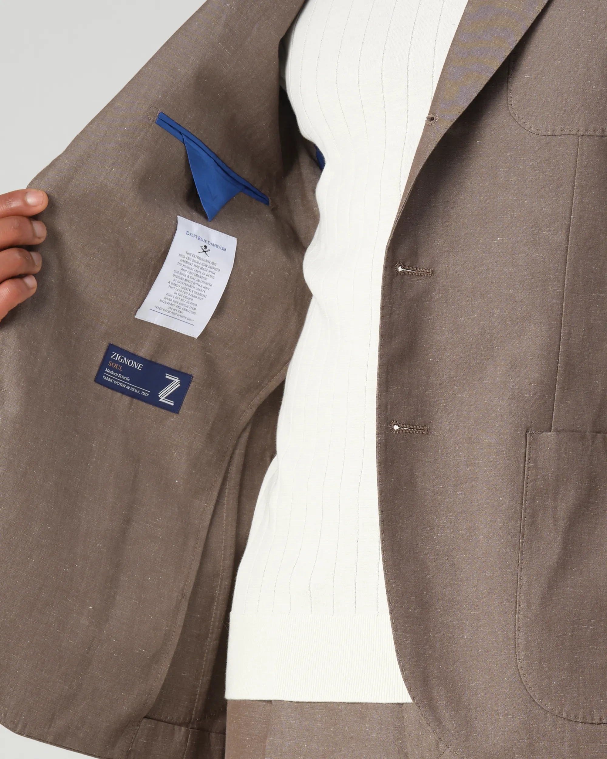 Dutch Dandies Daryll Mix & Match Colbert Bruin uni 090691-003-46