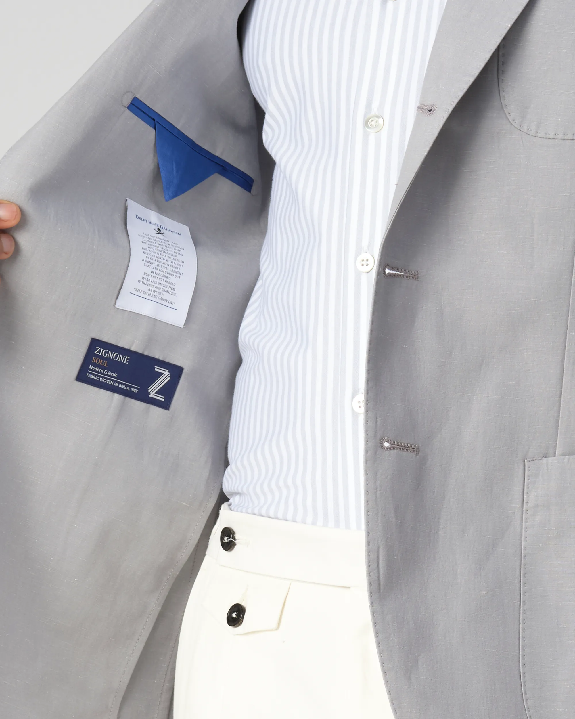 Dutch Dandies Daryll Mix & Match Colbert Grijs uni 090691-004-46