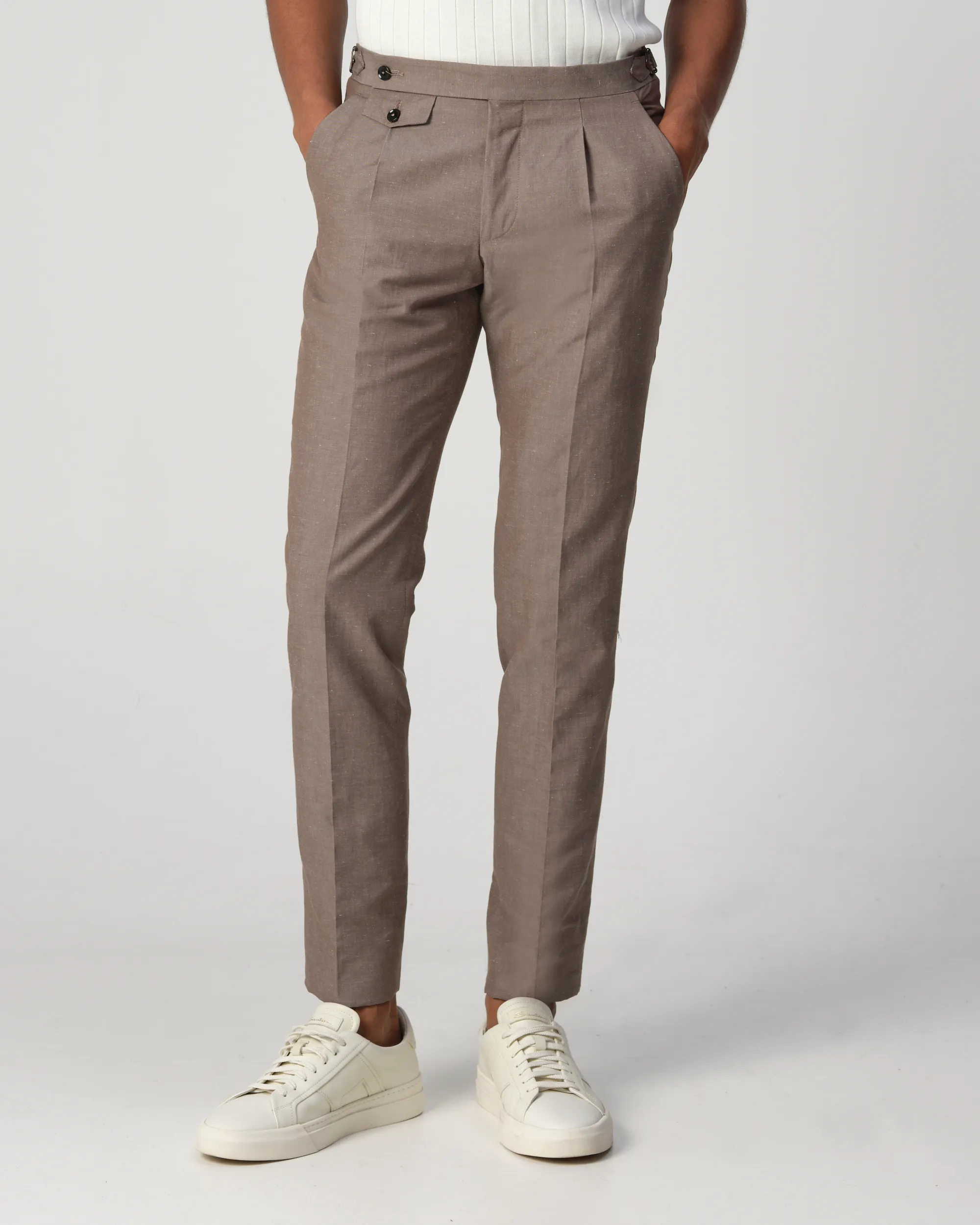Dutch Dandies Pisa Mix & Match Pantalon Bruin uni 090692-003-46