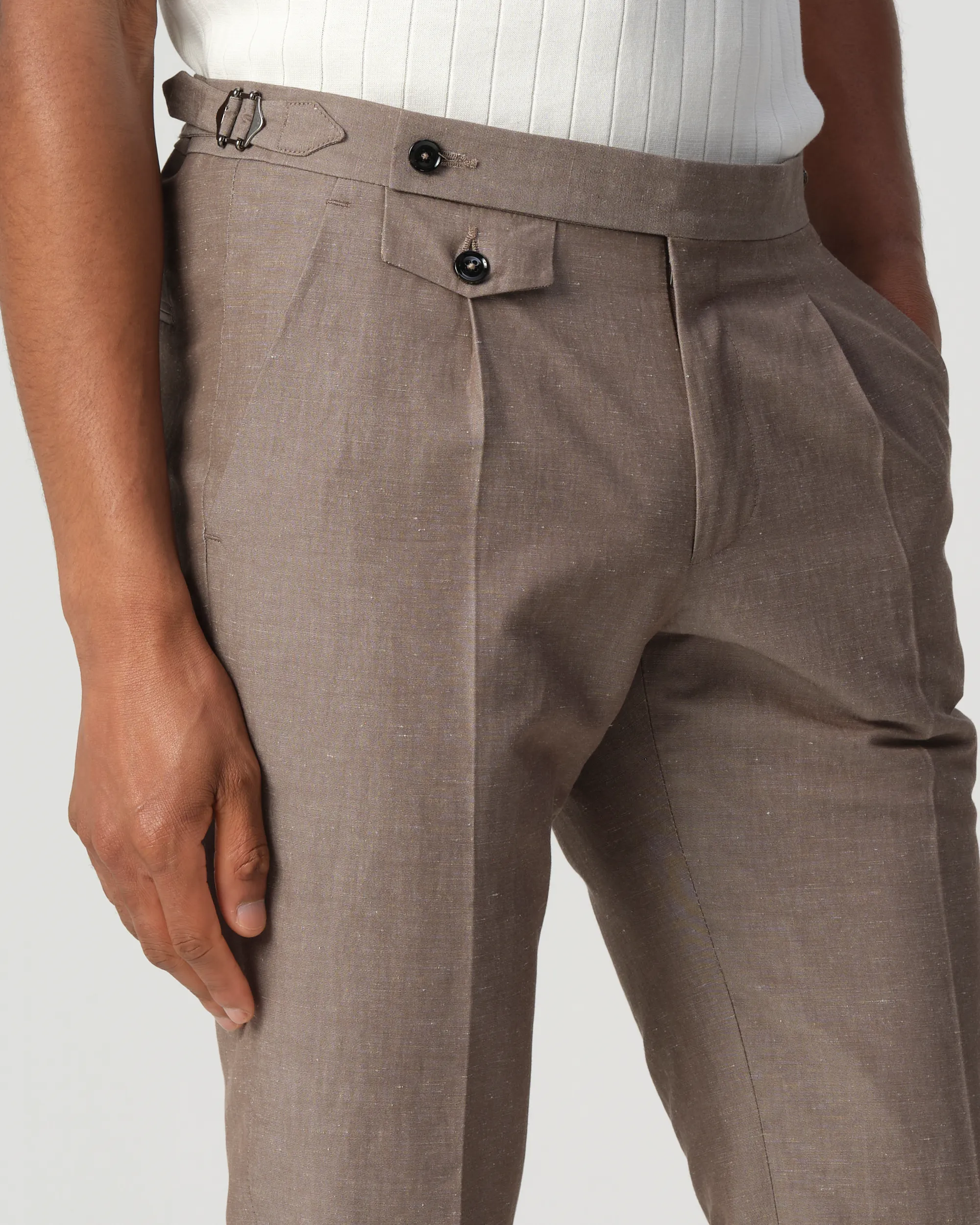 Dutch Dandies Pisa Mix & Match Pantalon Bruin uni 090692-003-46