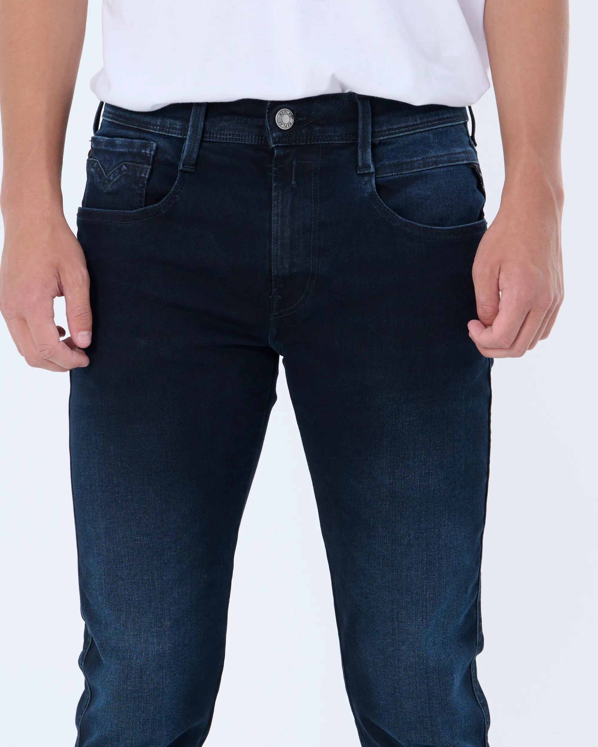 Replay Hyperflex Recycled 360 Jeans Blauw 091333-001-28/32