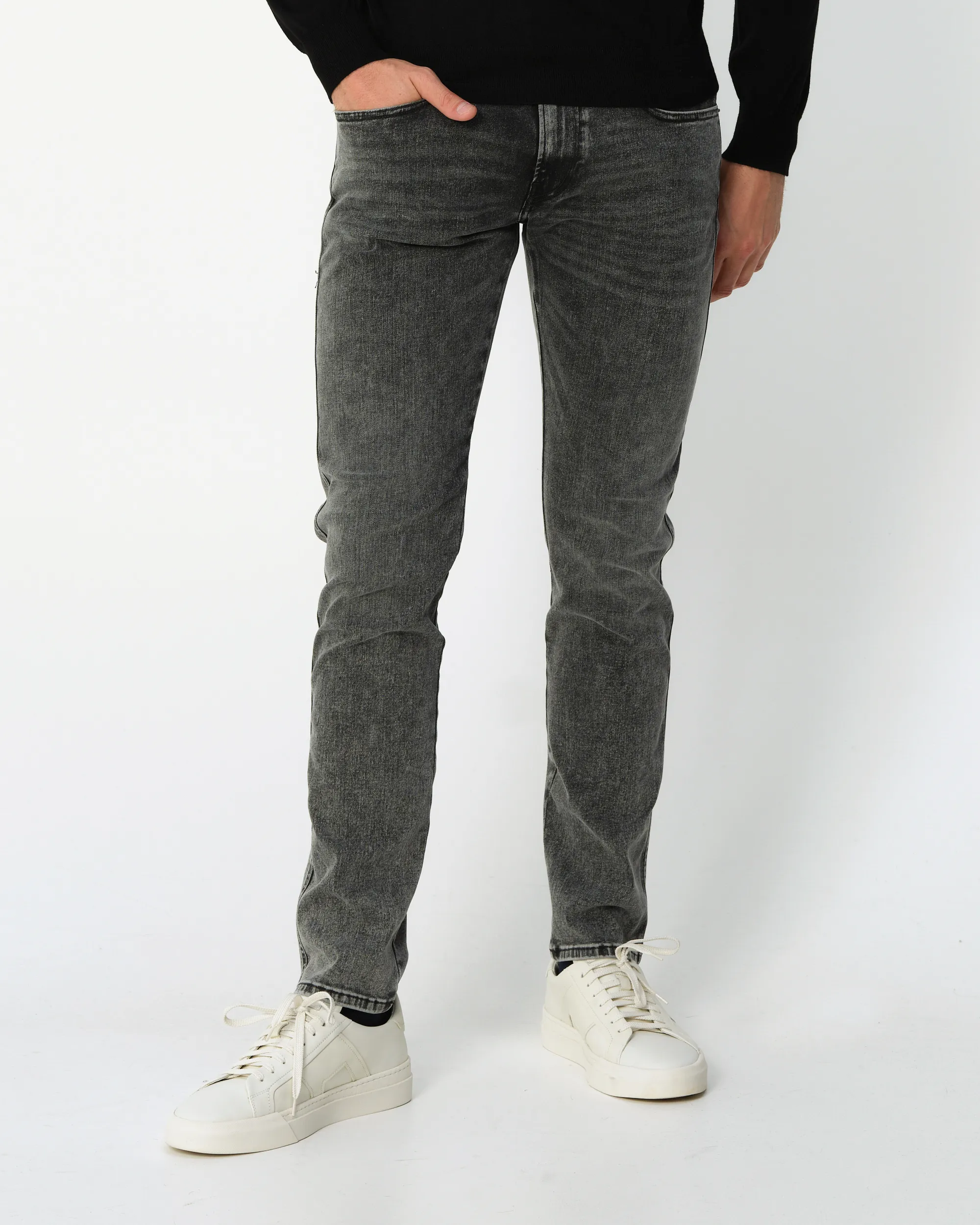 Replay Anbass Hyperflex Original Jeans Grijs 091336-001-28/32