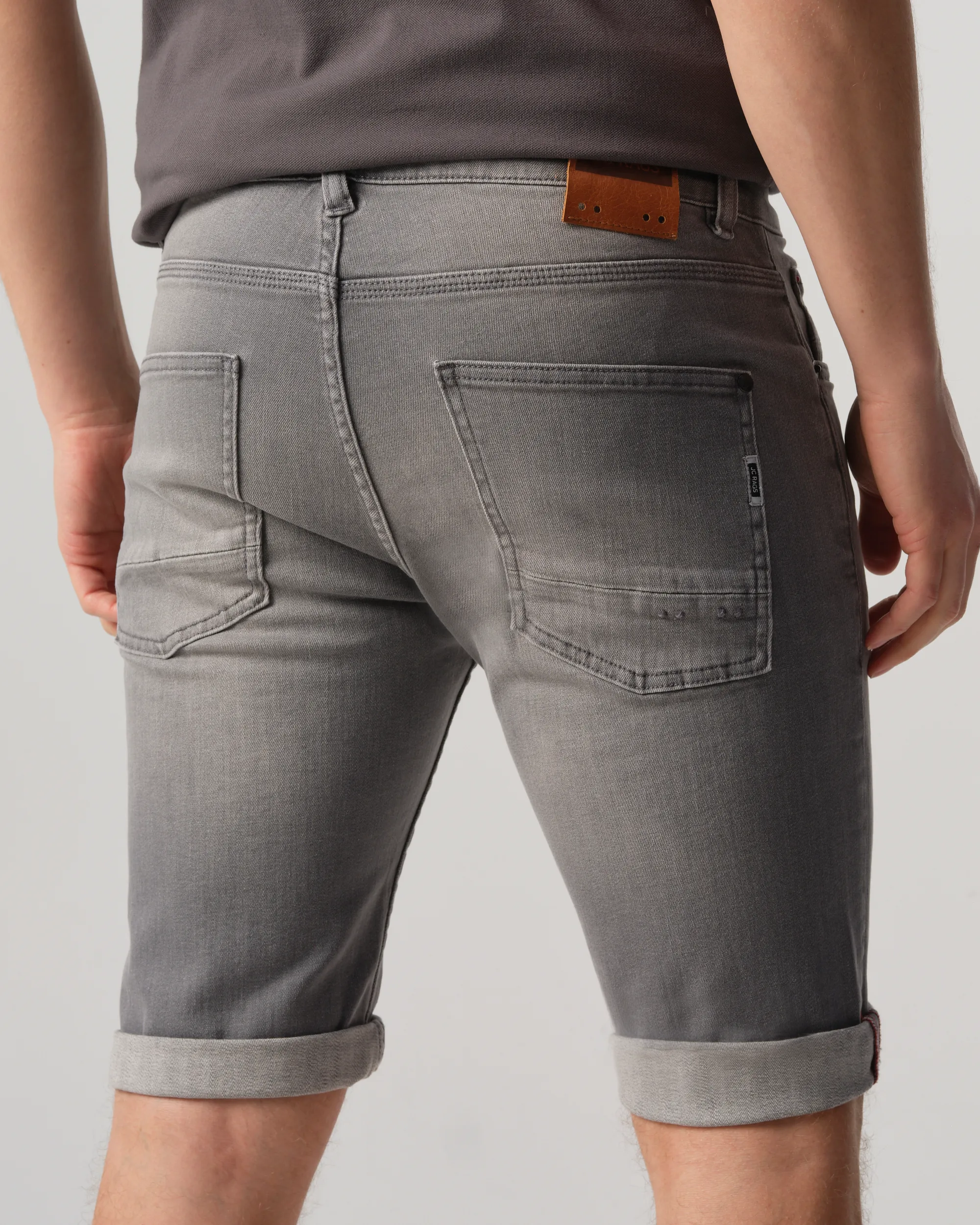J.C. RAGS Jimmy Short Lichtgrijs uni 091561-001-33