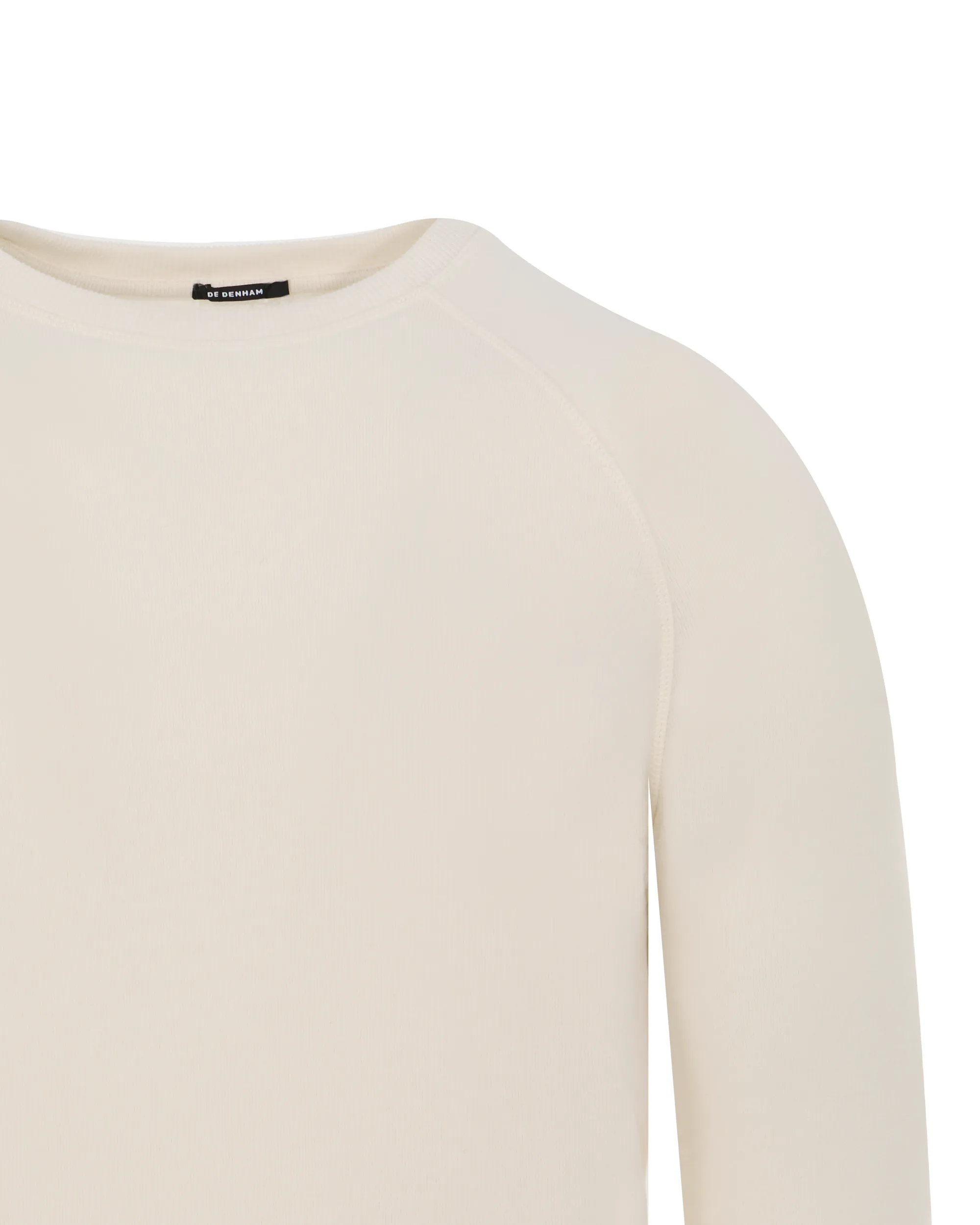 DENHAM JV Raglan Trui ronde hals Ecru 092757-001-L