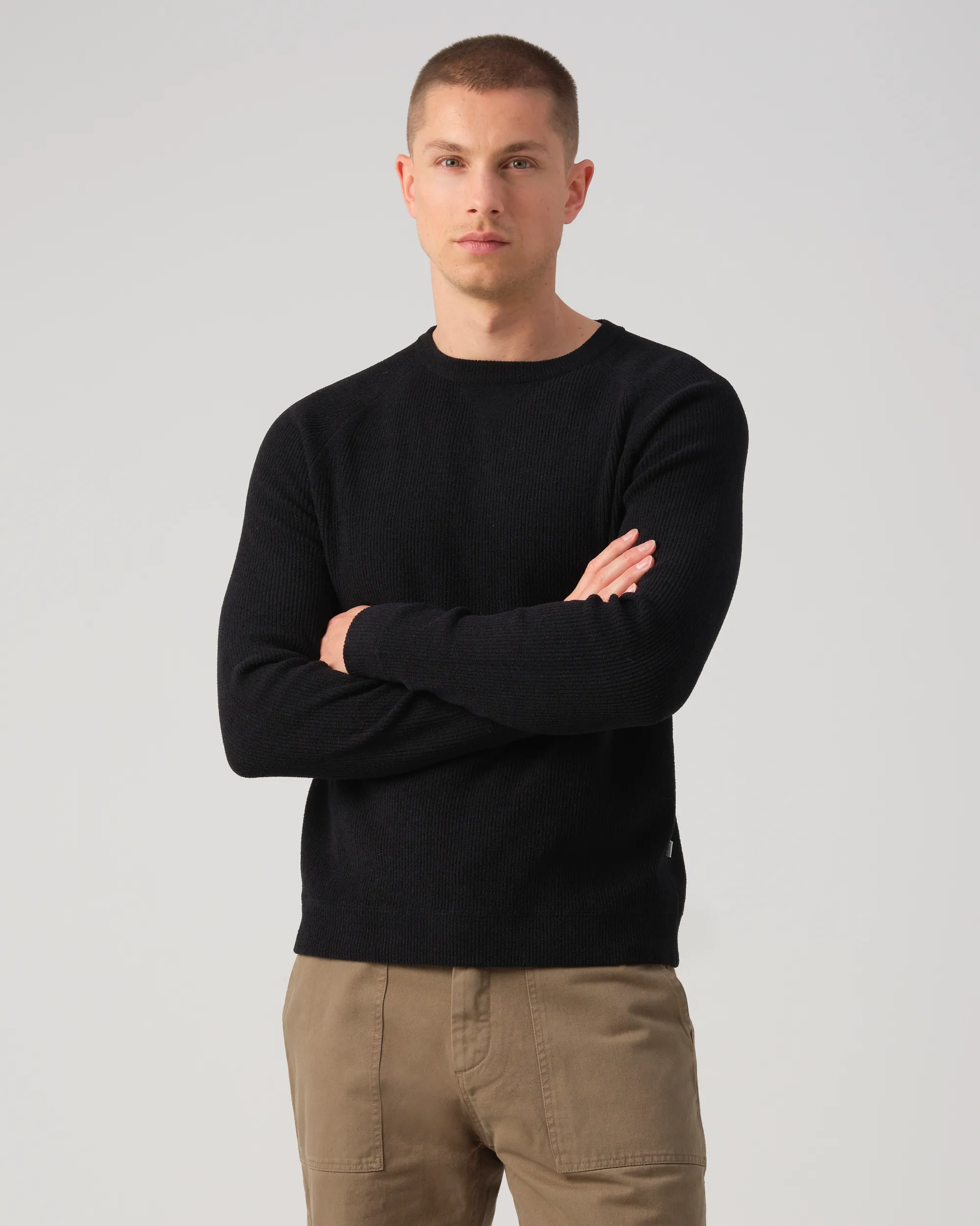 J.C. RAGS Trui O-hals Black 093343-001-L