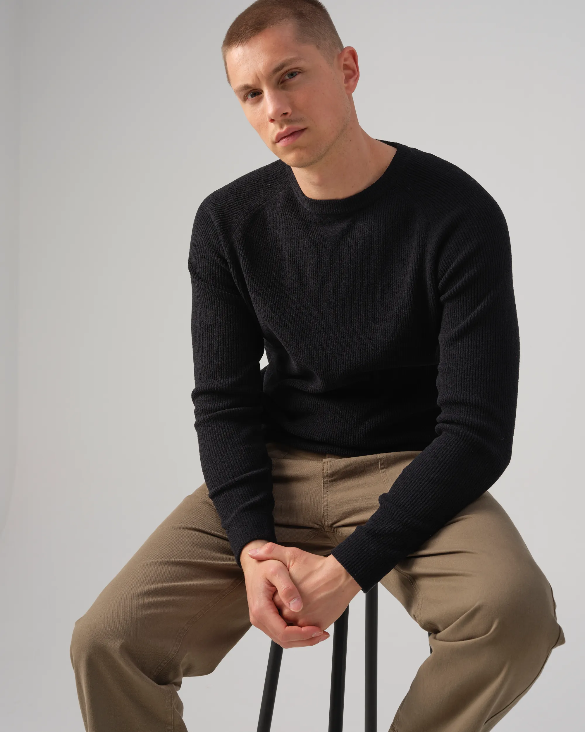 J.C. RAGS Trui O-hals Black 093343-001-L