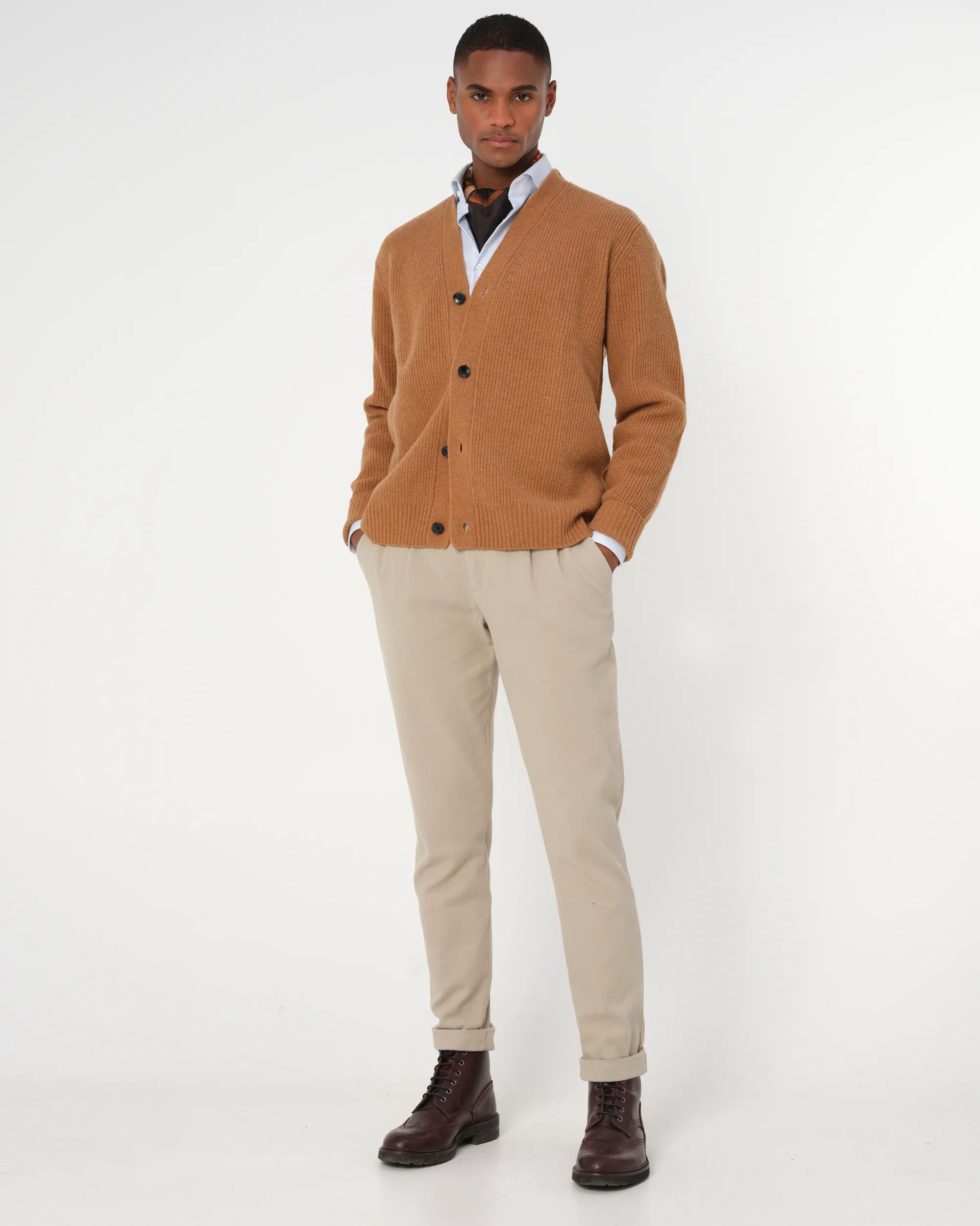 Dutch Dandies Berger Vest Lichtbruin uni 093354-003-L