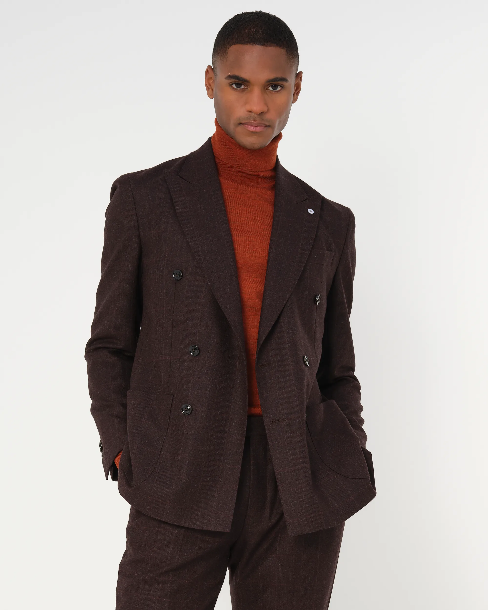Dutch Dandies Pak Bruin grote ruit 093507-001-46
