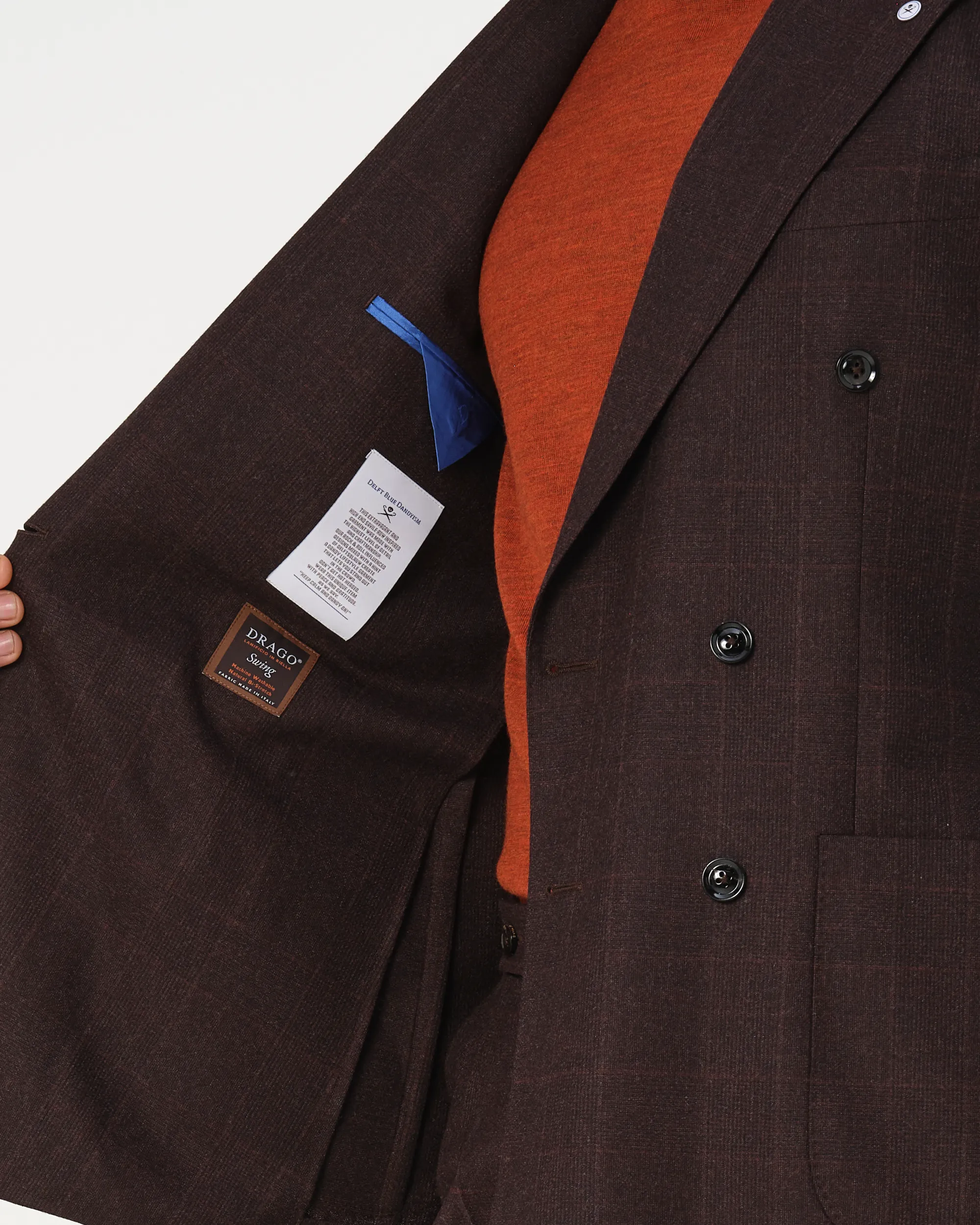 Dutch Dandies Pak Bruin grote ruit 093507-001-46