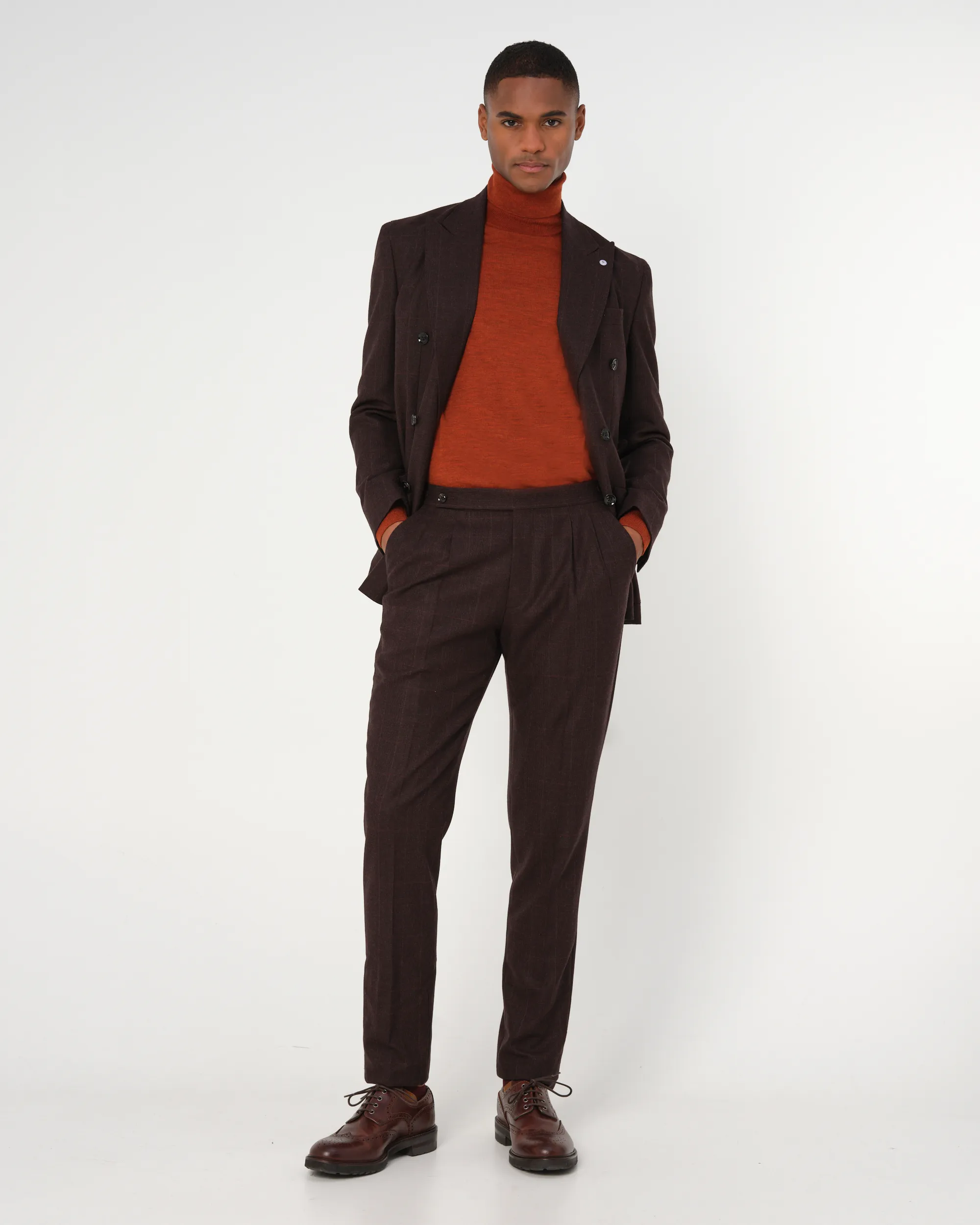 Dutch Dandies Pak Bruin grote ruit 093507-001-46