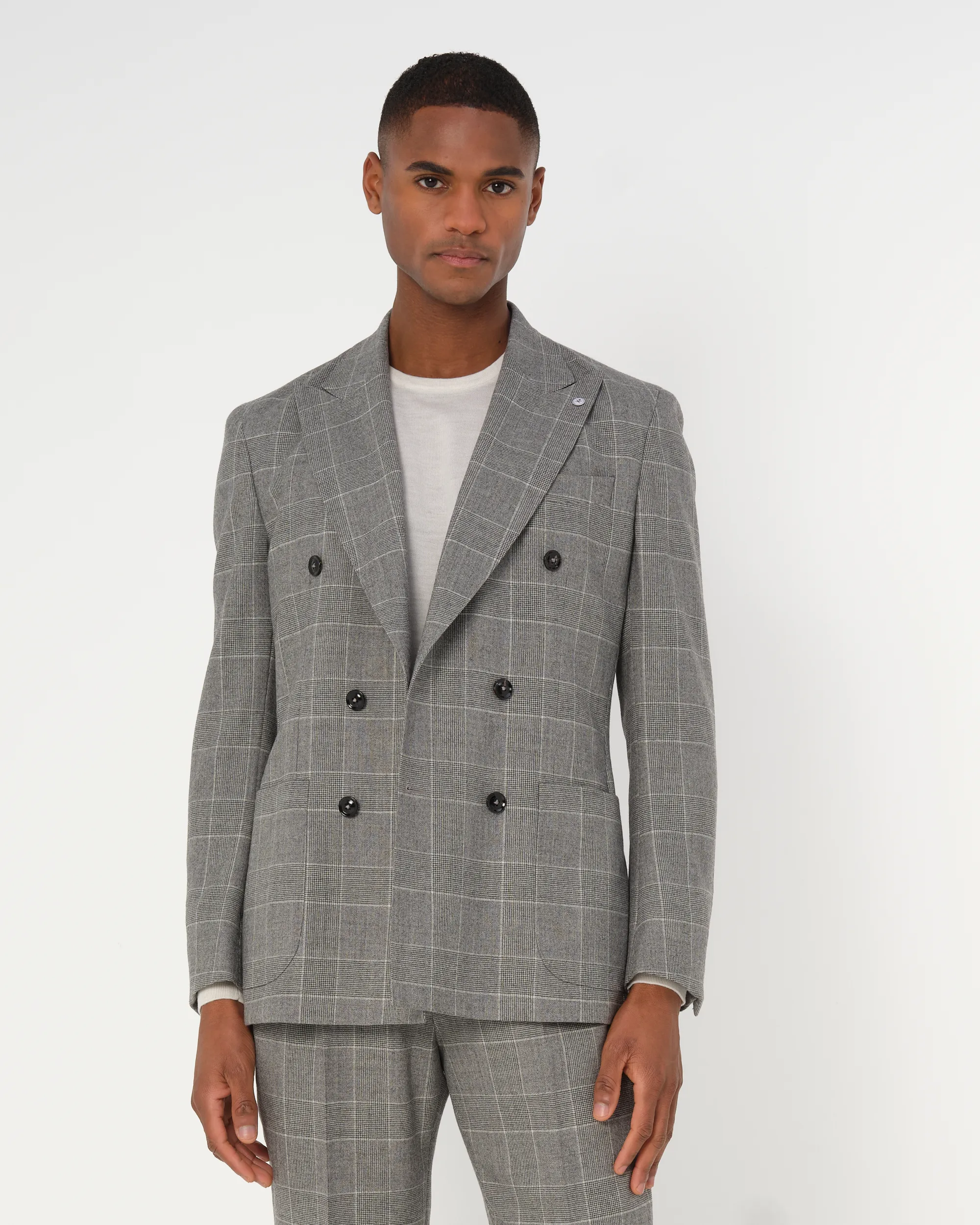 Dutch Dandies Pak Donkergrijs grote ruit 093507-002-46