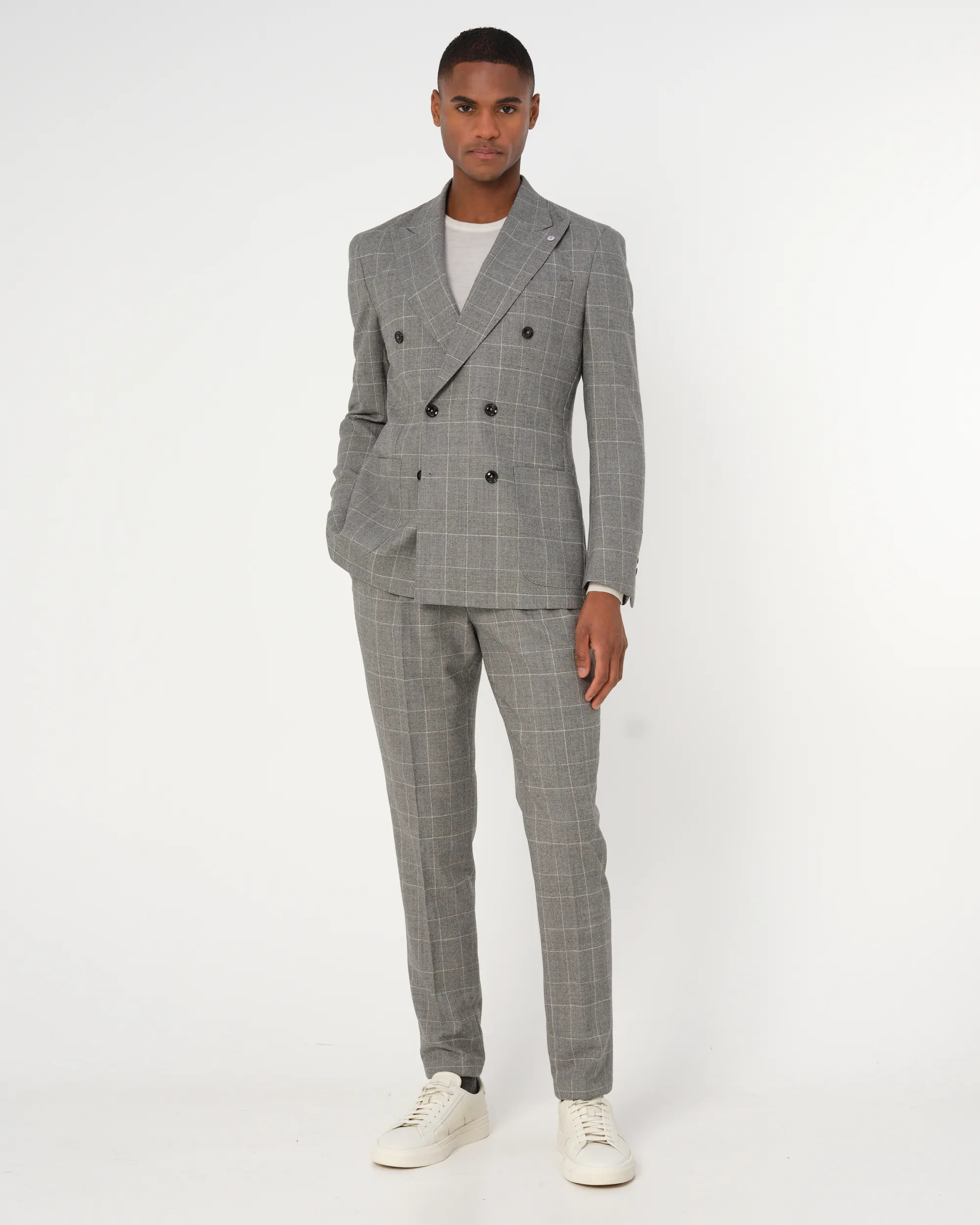 Dutch Dandies Pak Donkergrijs grote ruit 093507-002-46
