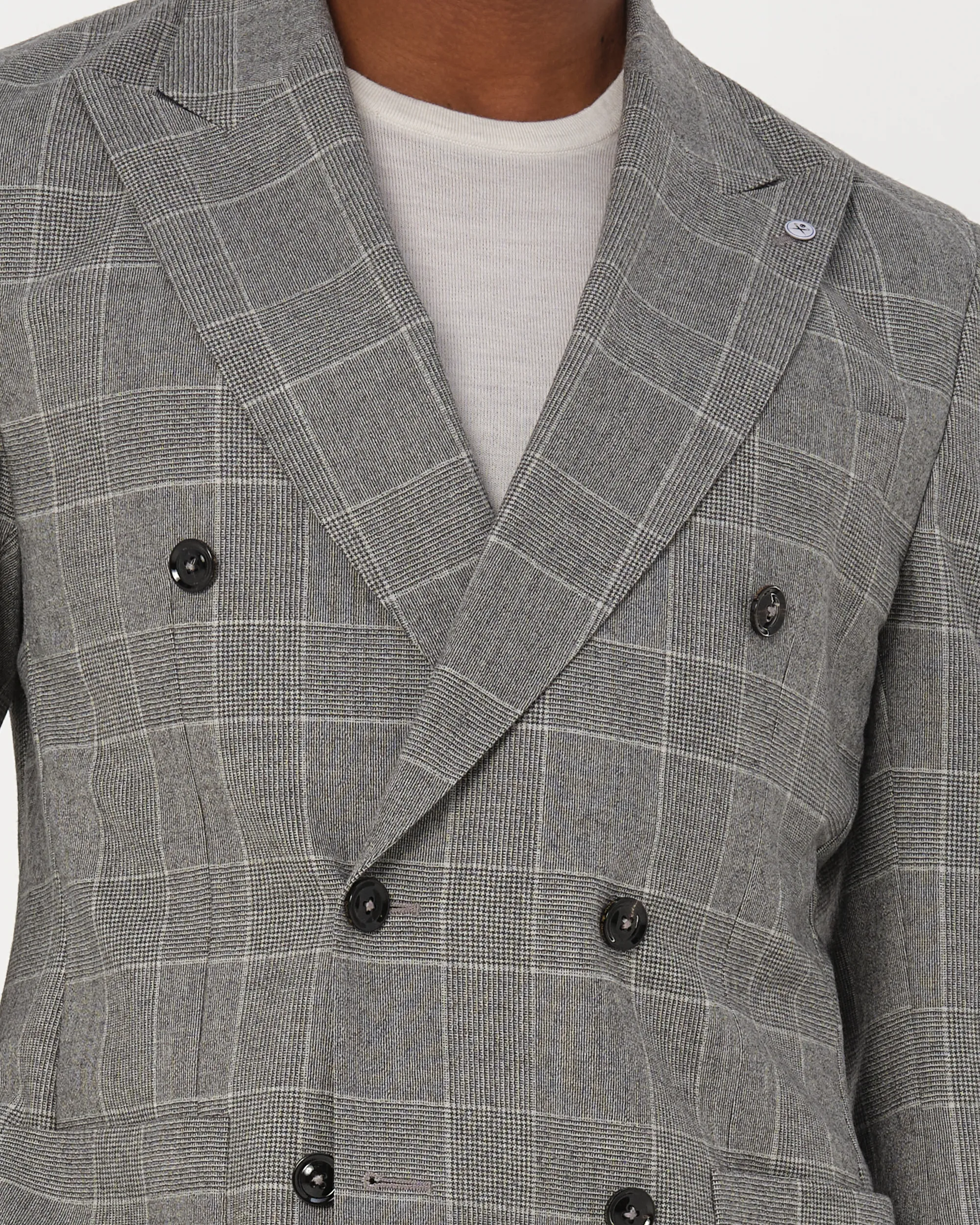 Dutch Dandies Pak Donkergrijs grote ruit 093507-002-46