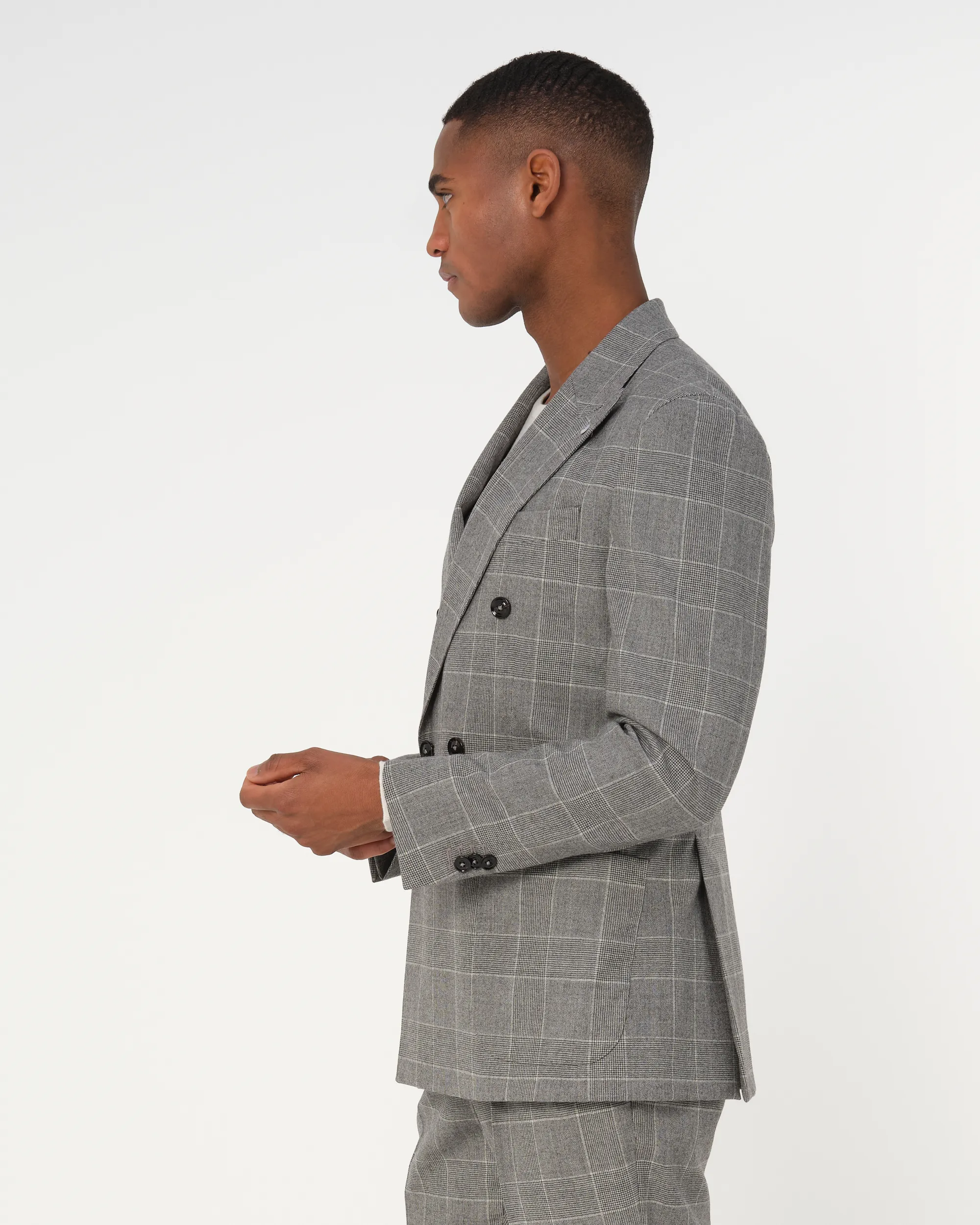 Dutch Dandies Pak Donkergrijs grote ruit 093507-002-46