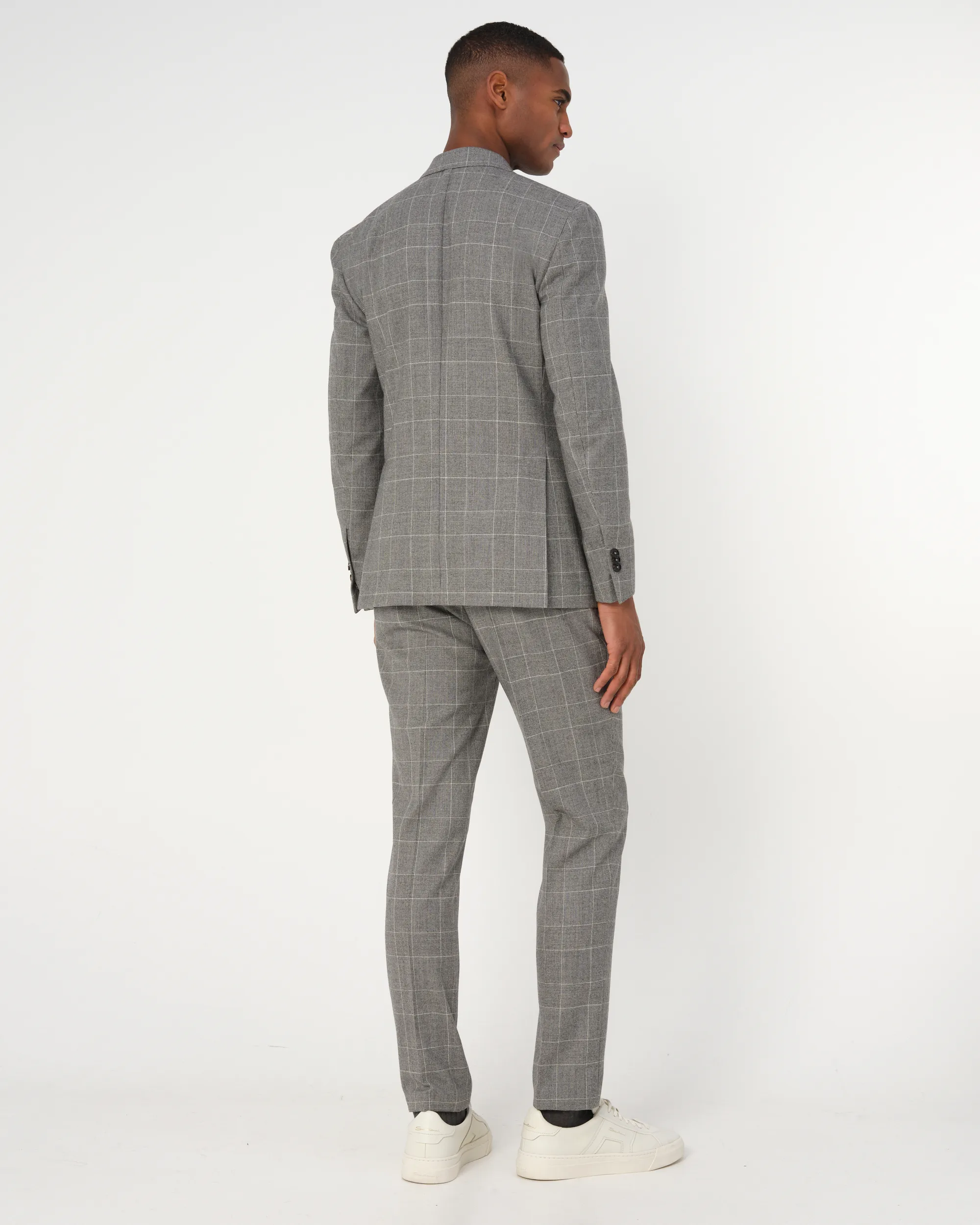 Dutch Dandies Pak Donkergrijs grote ruit 093507-002-46
