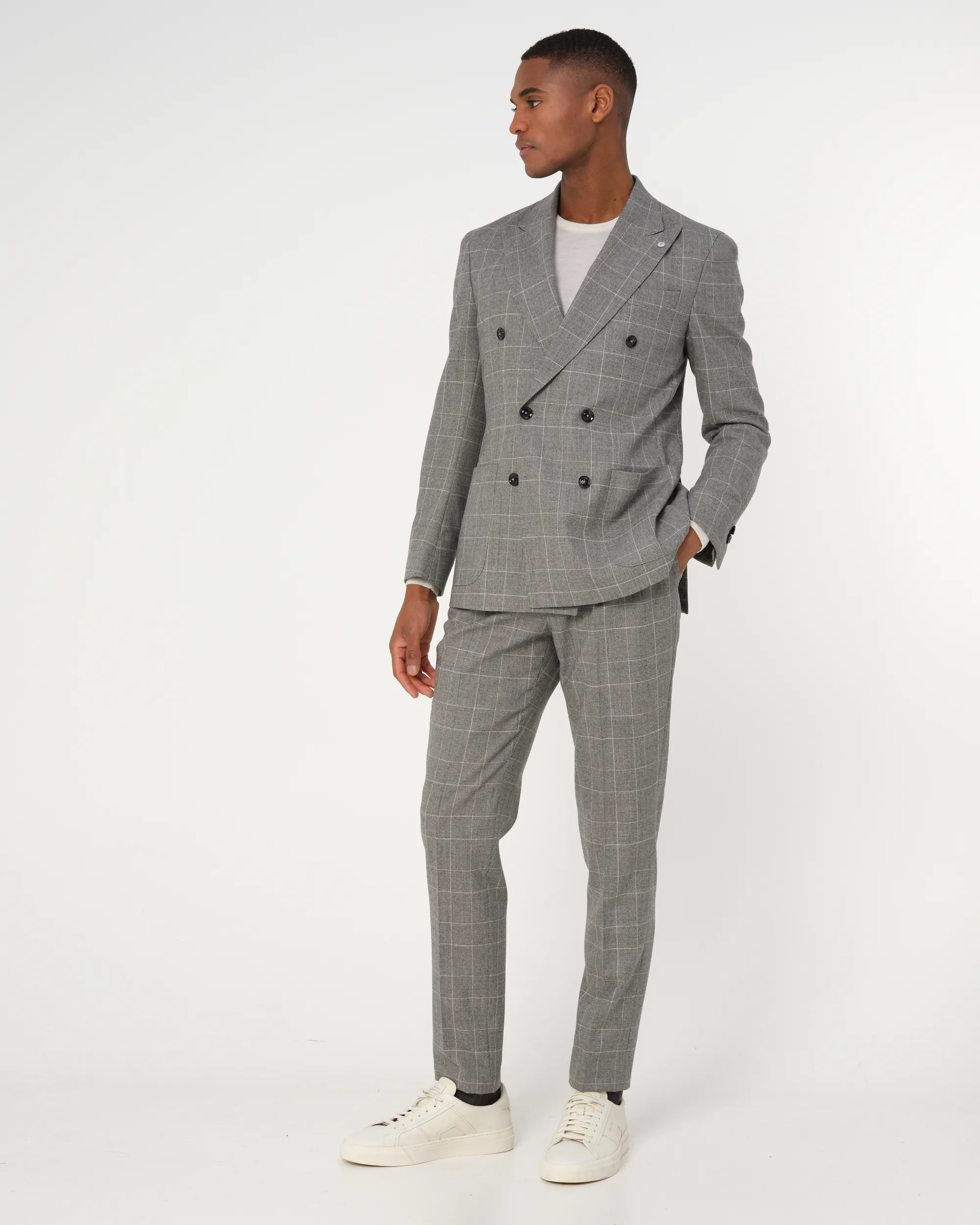 Dutch Dandies Pak Donkergrijs grote ruit 093507-002-46