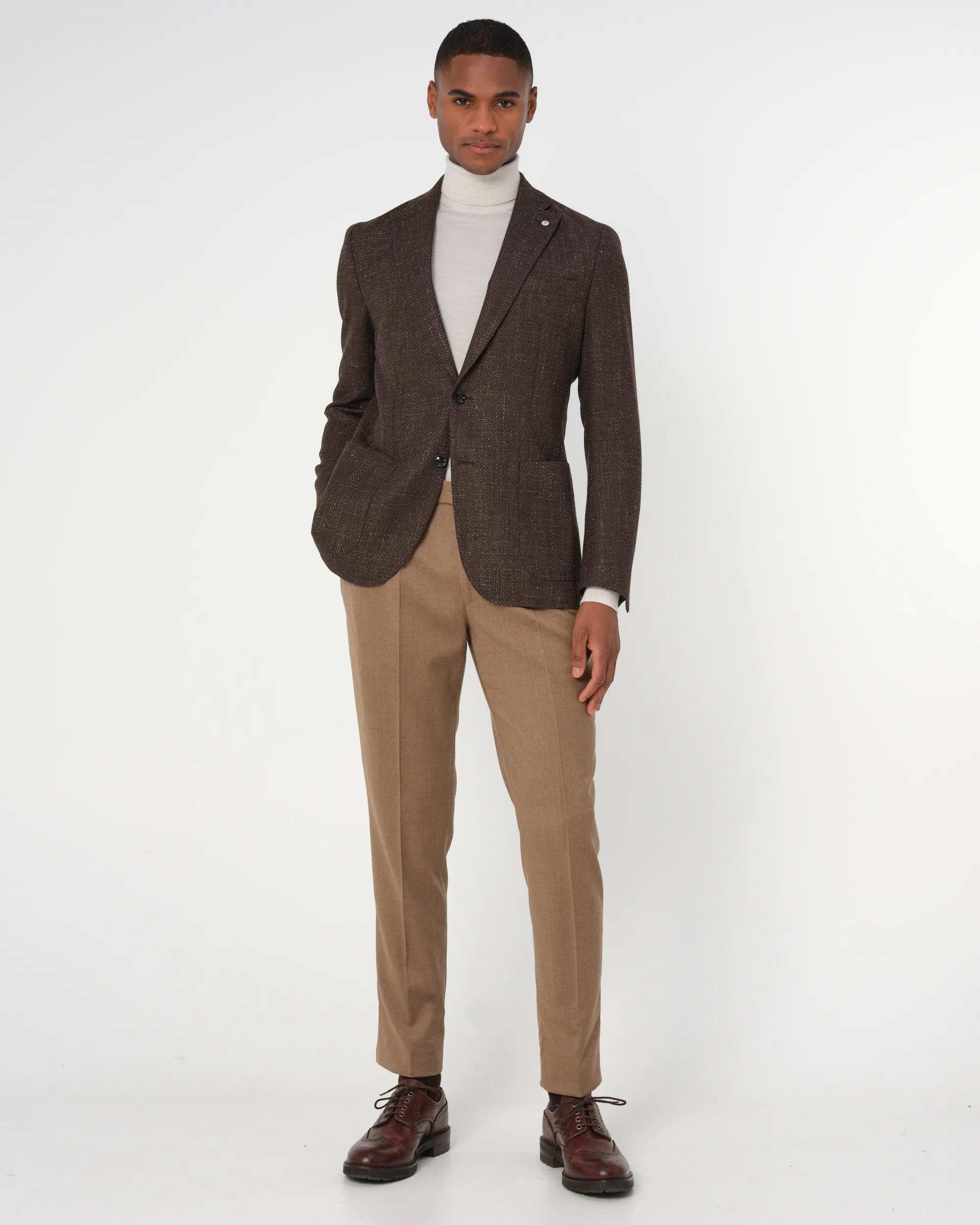 Dutch Dandies Devon Colbert Bruin uni 093511-001-46