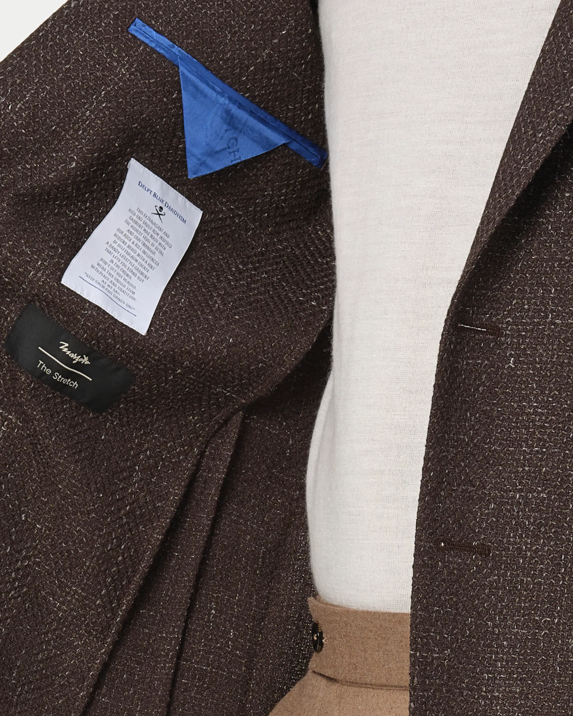Dutch Dandies Devon Colbert Bruin uni 093511-001-46
