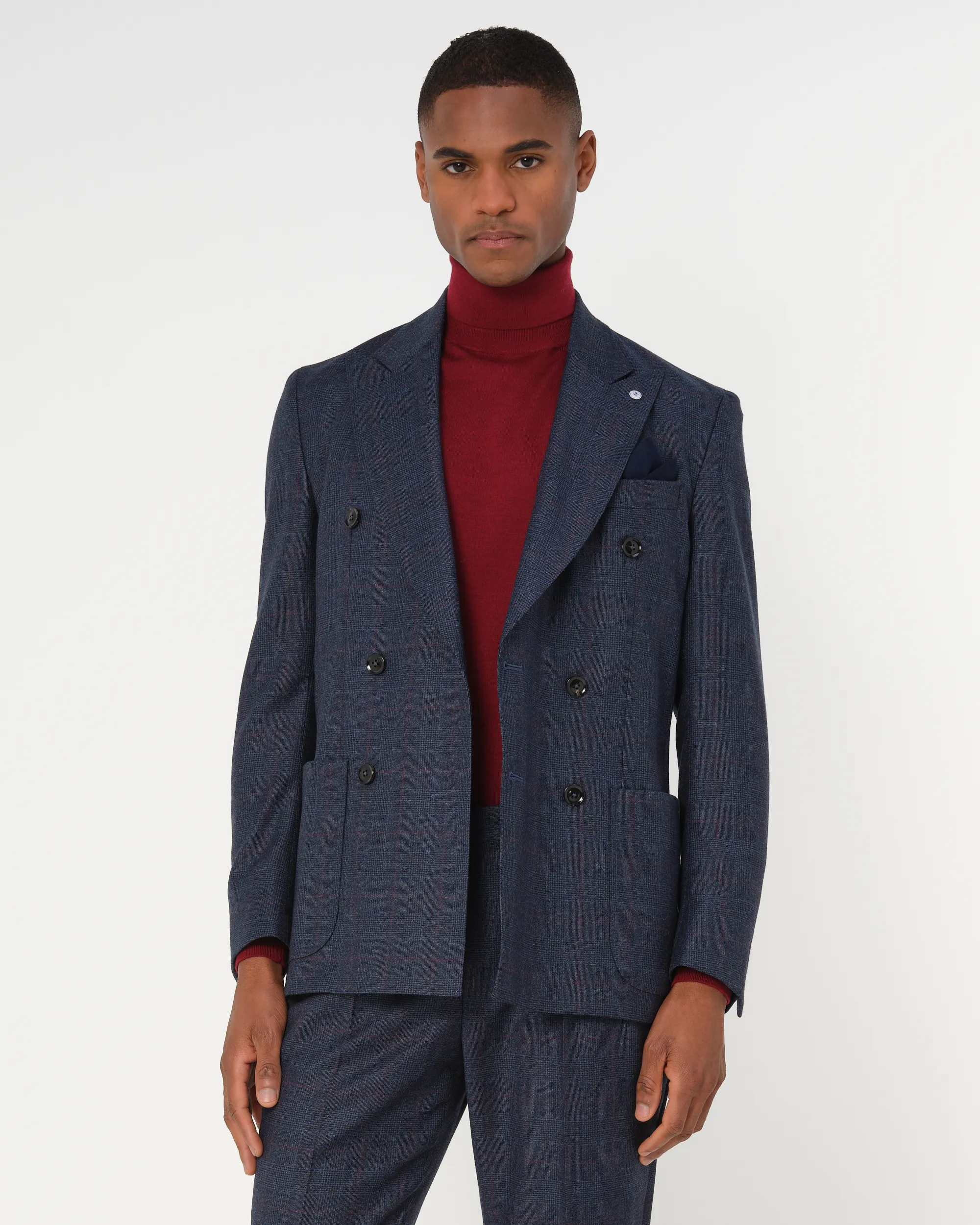Dutch Dandies - Pak Navy kleine ruit 093516-001-46