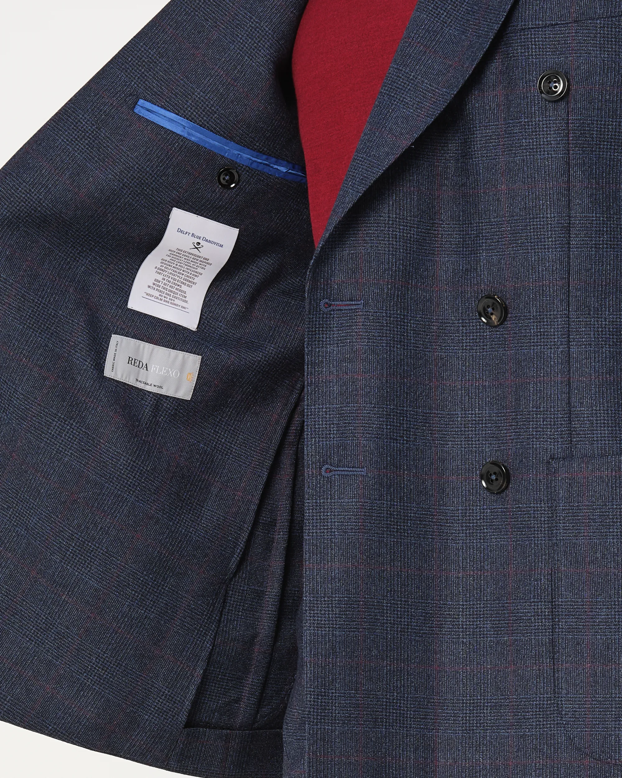 Dutch Dandies - Pak Navy kleine ruit 093516-001-46