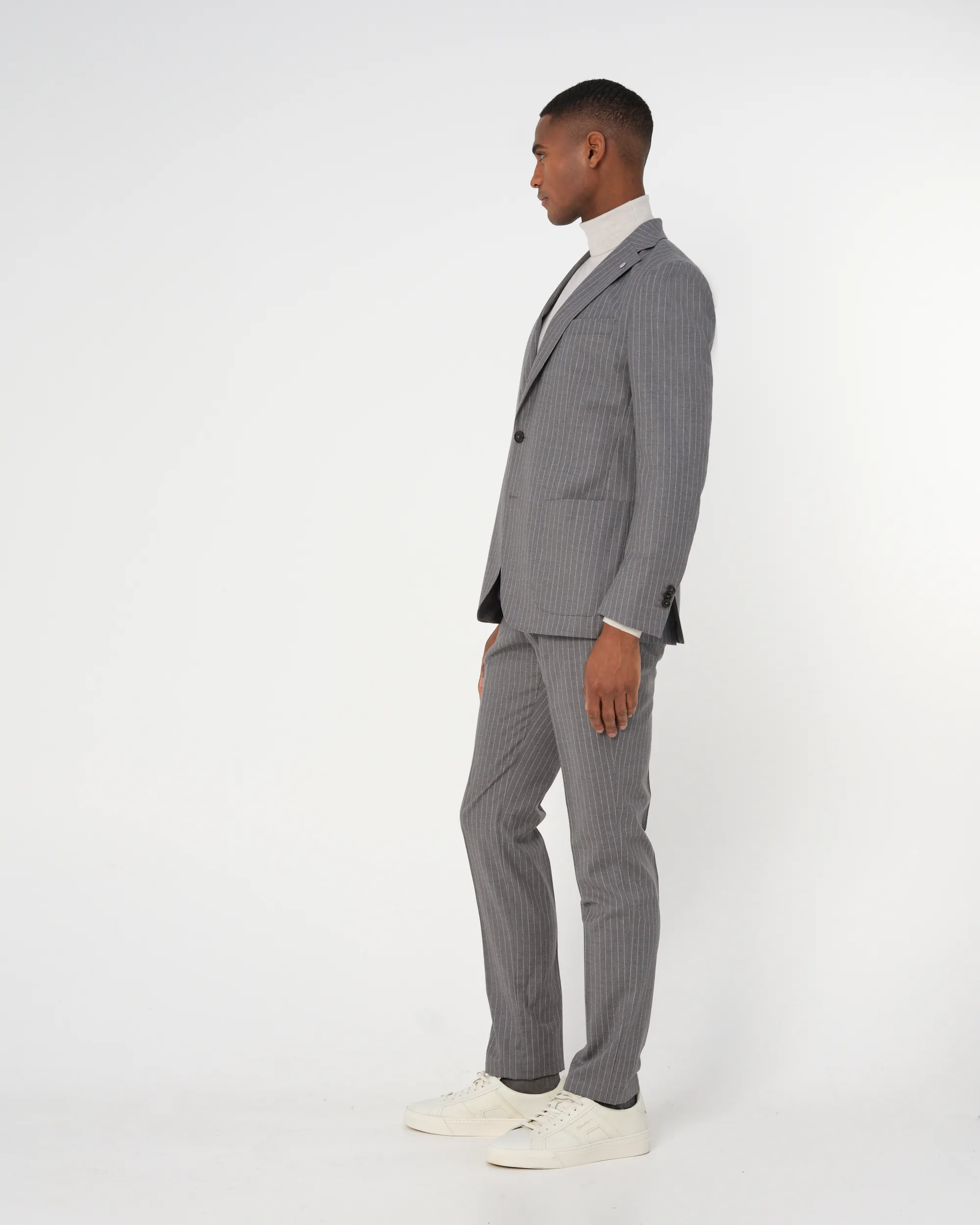 Dutch Dandies Damon Mix & Match Colbert Grijs streep 093524-001-46
