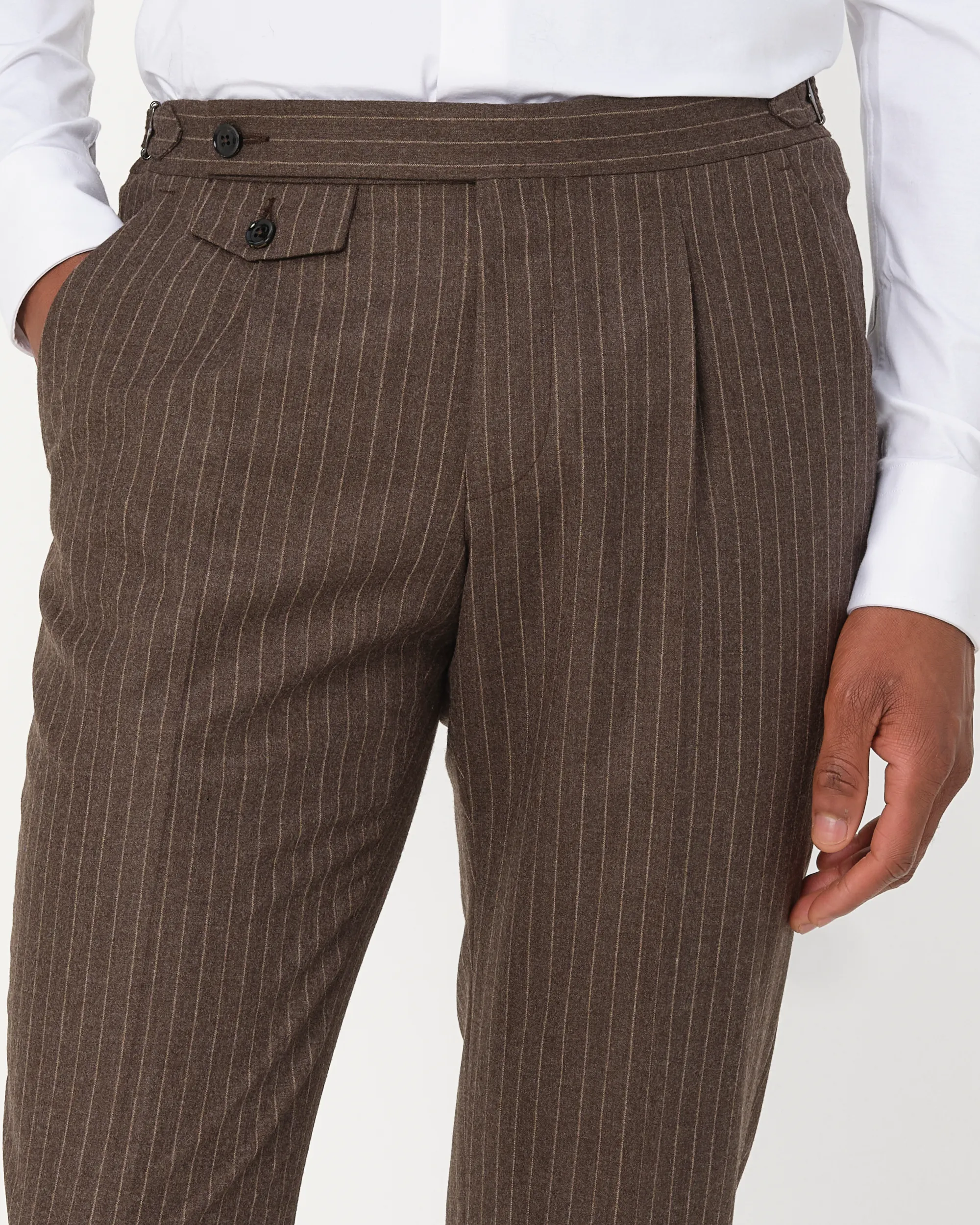 Dutch Dandies Pisa Mix & Match Pantalon Bruin streep 093525-003-46