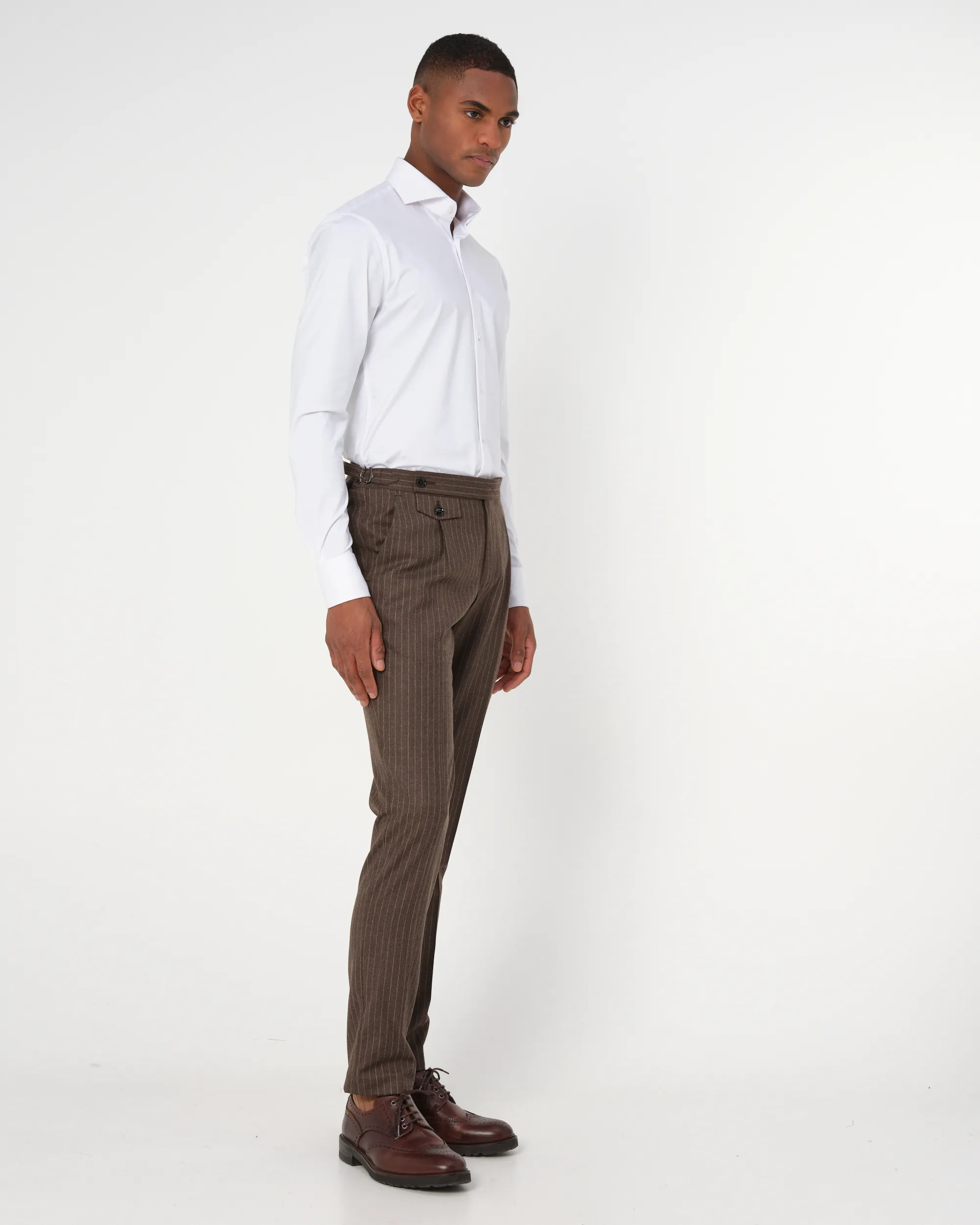 Dutch Dandies Pisa Mix & Match Pantalon Bruin streep 093525-003-46