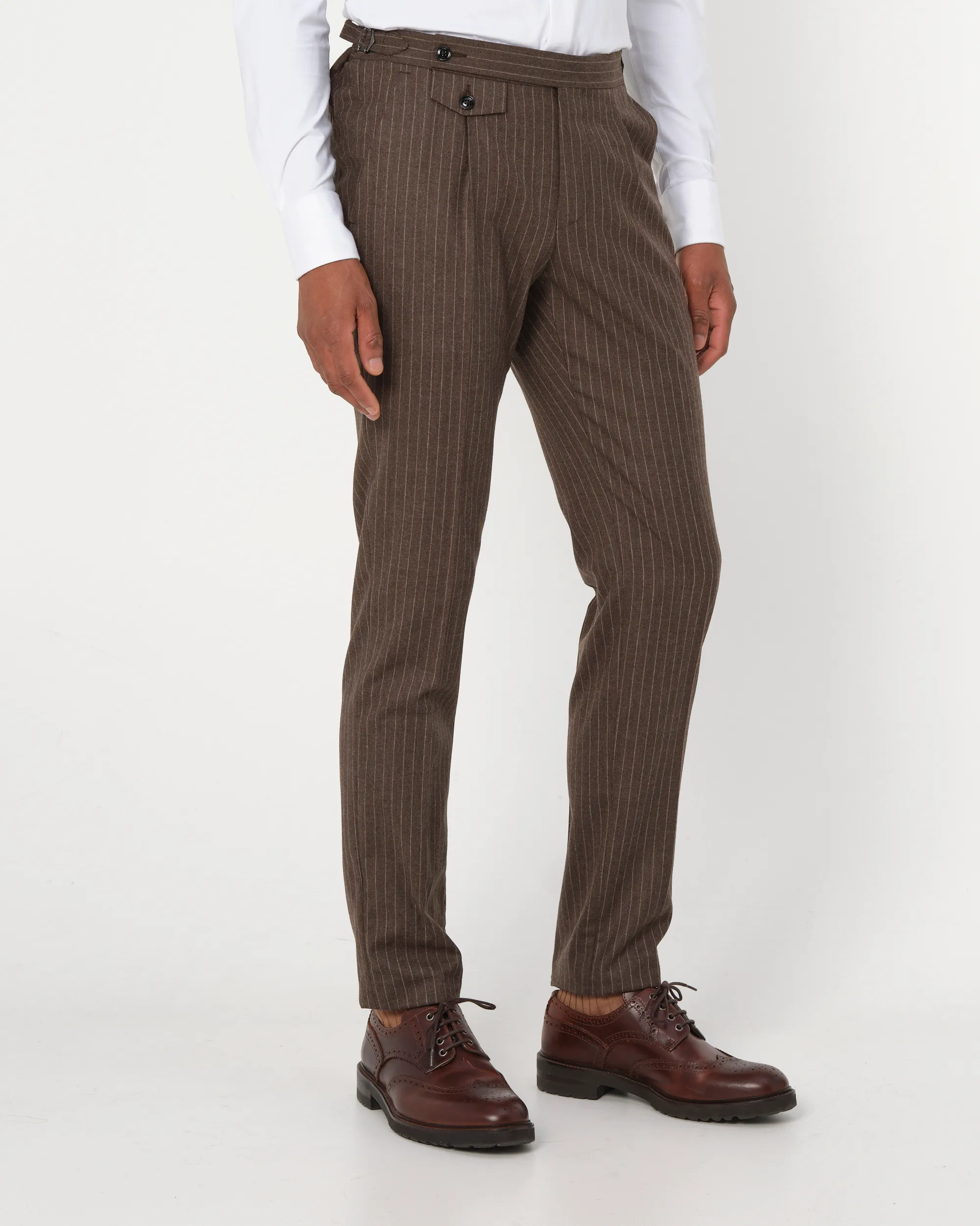 Dutch Dandies Pisa Mix & Match Pantalon Bruin streep 093525-003-46