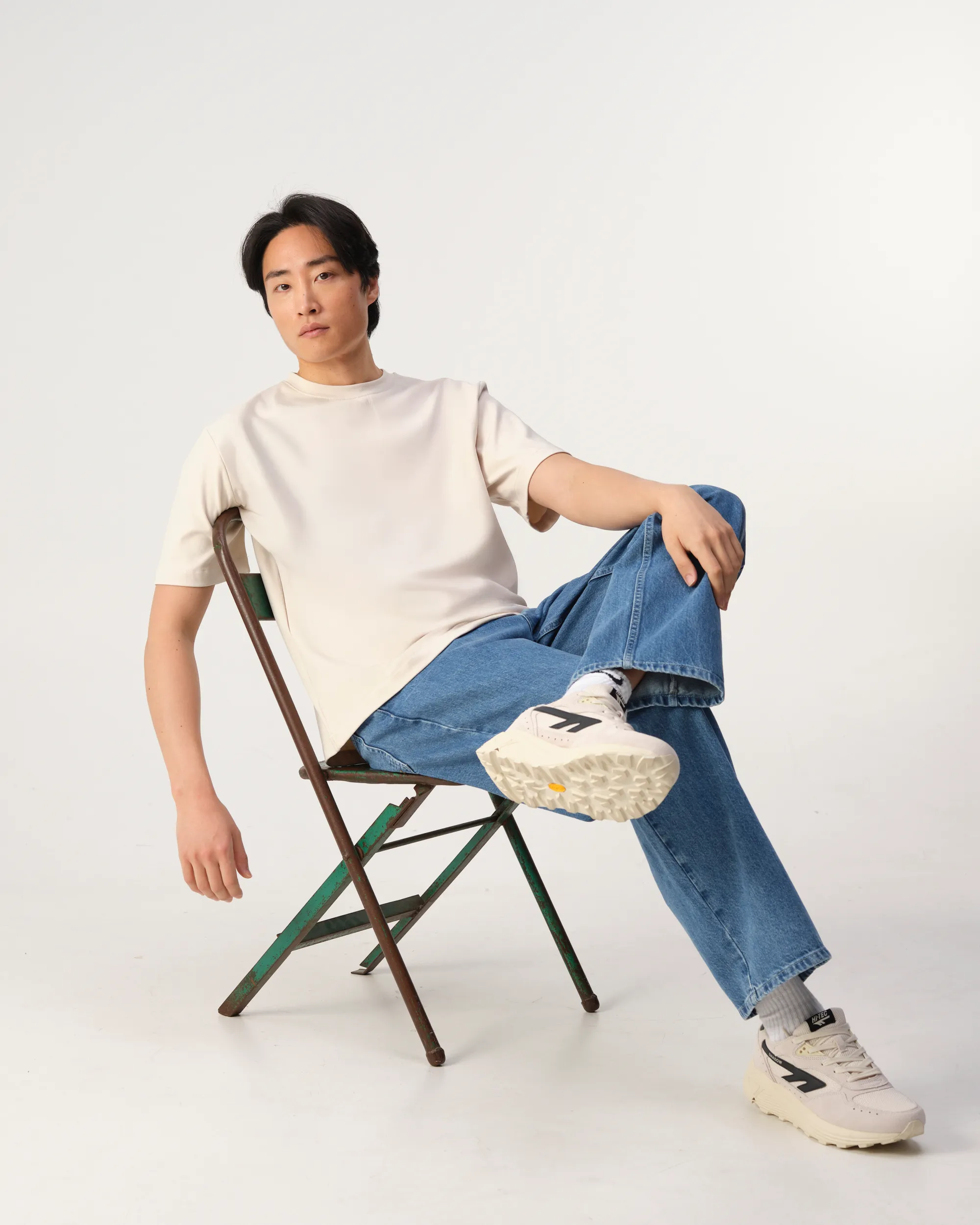 J.C. RAGS T-shirt Korte mouw Crystal Gray beige  093532-005-L