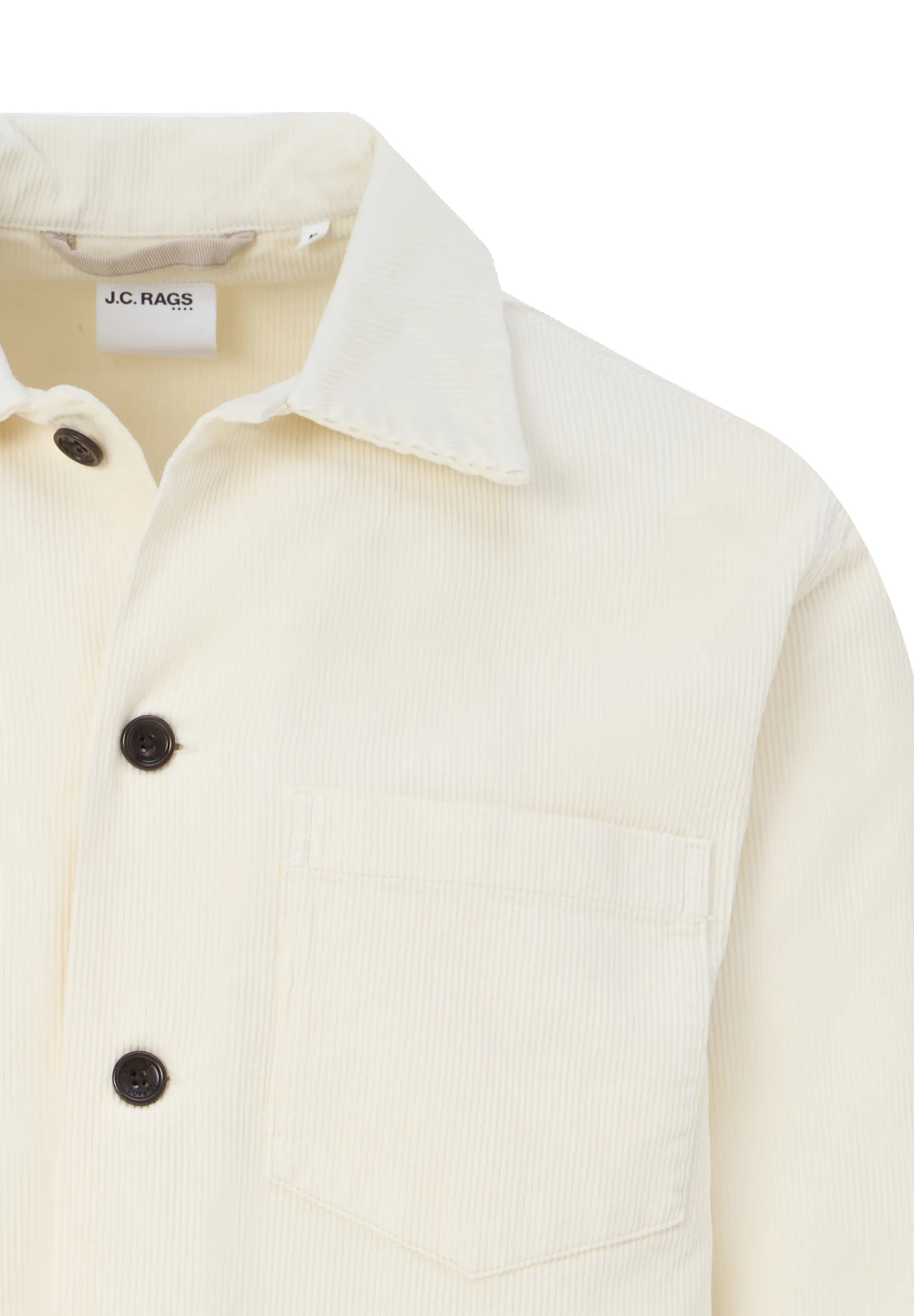 J.C. RAGS Roux Overshirt Coconut milk 093558-001-L