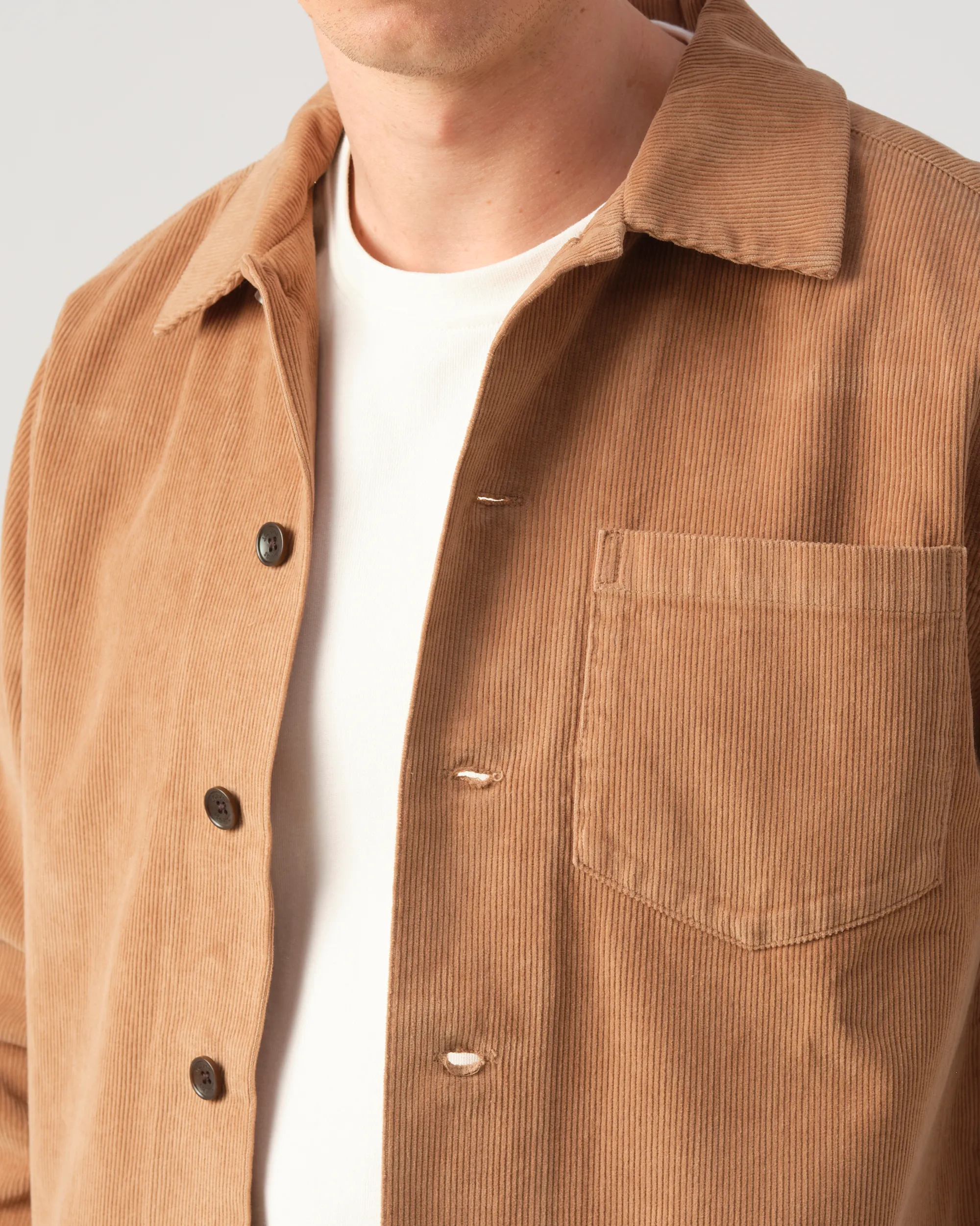 J.C. RAGS Roux Overshirt Toasted coconut 093558-002-L