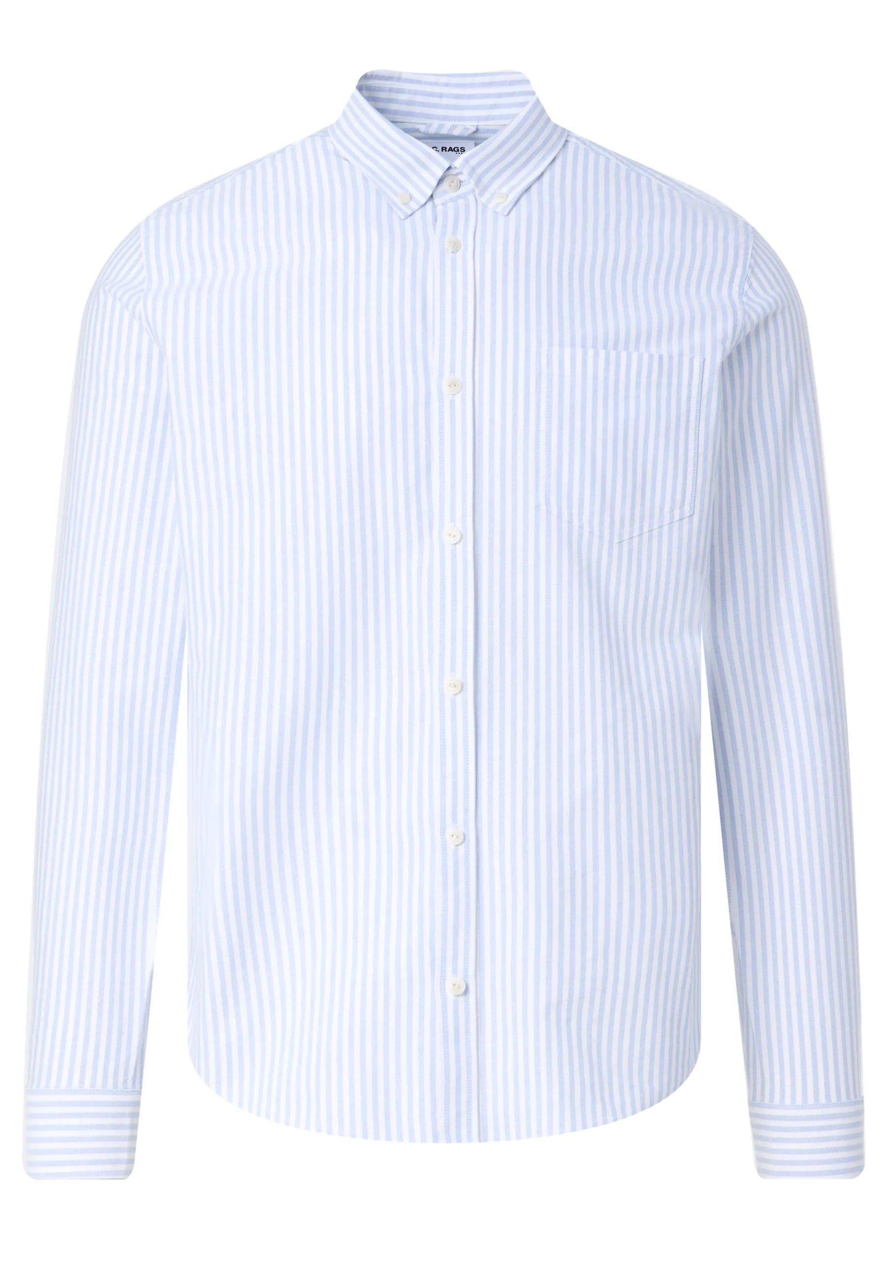 J.C. RAGS Ramon Casual Overhemd LM Lichtblauw uni 093567-002-L