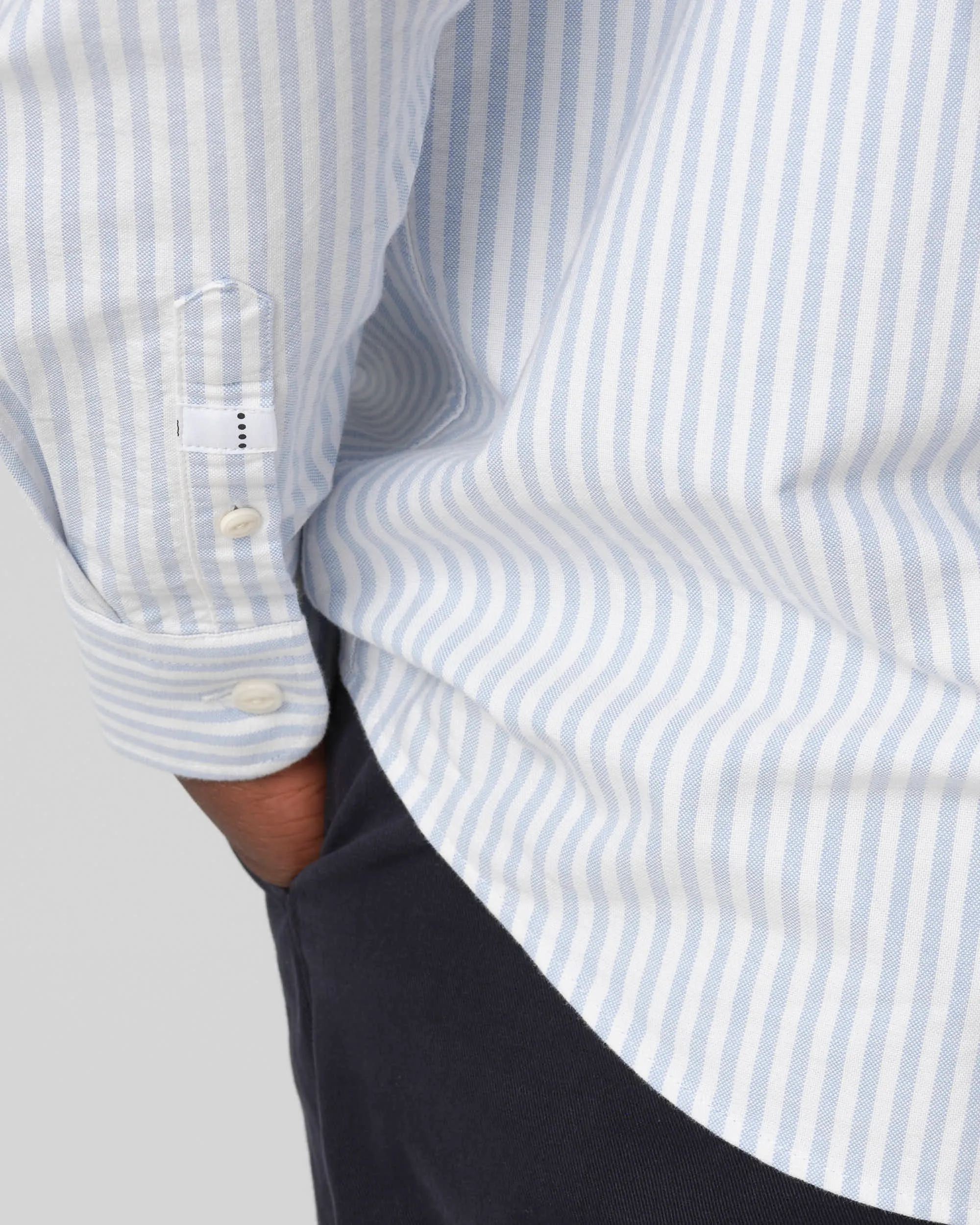 J.C. RAGS Ramon Casual Overhemd LM Lichtblauw uni 093567-002-L