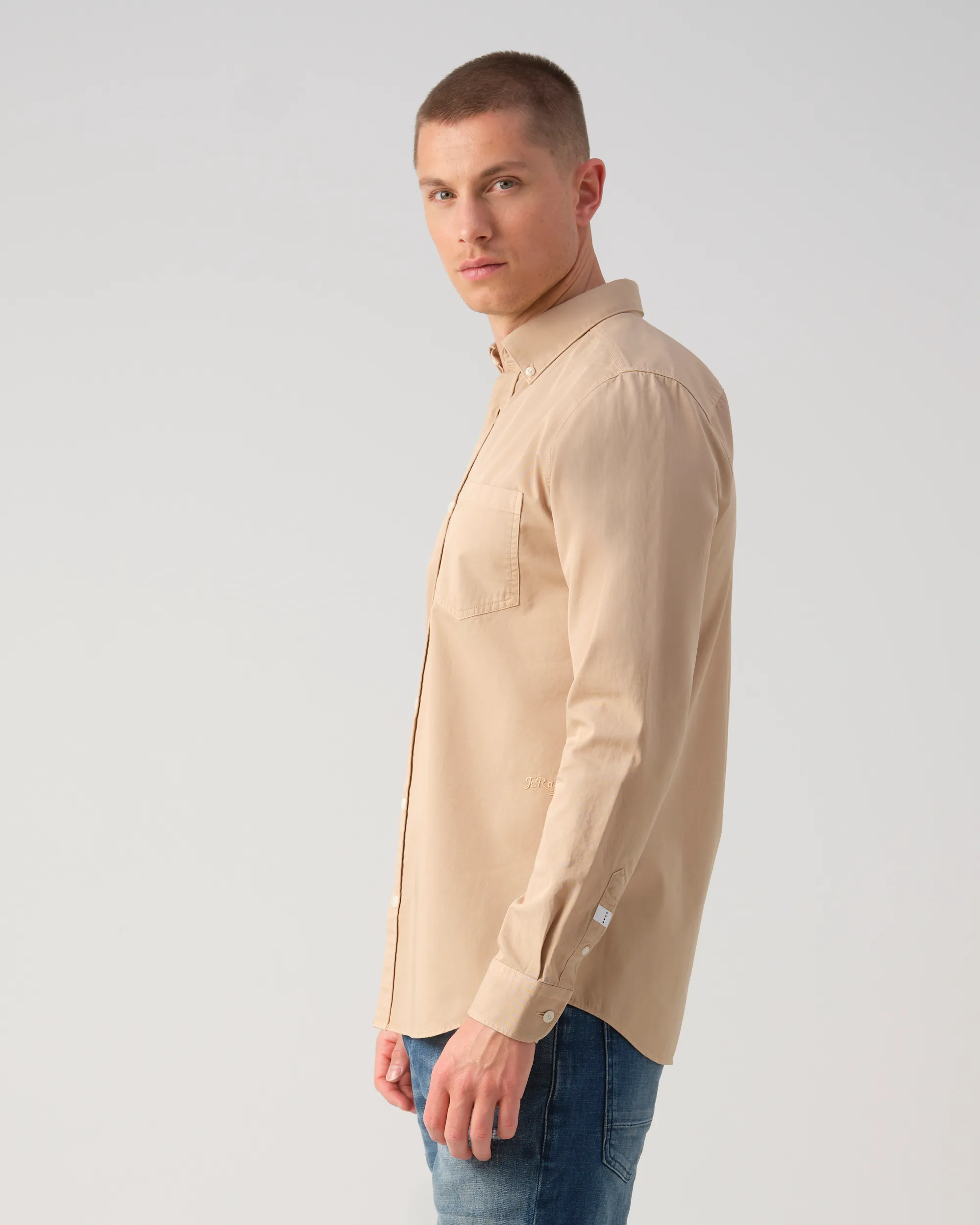 J.C. RAGS Rexton Casual Overhemd LM Nomad 093568-004-L
