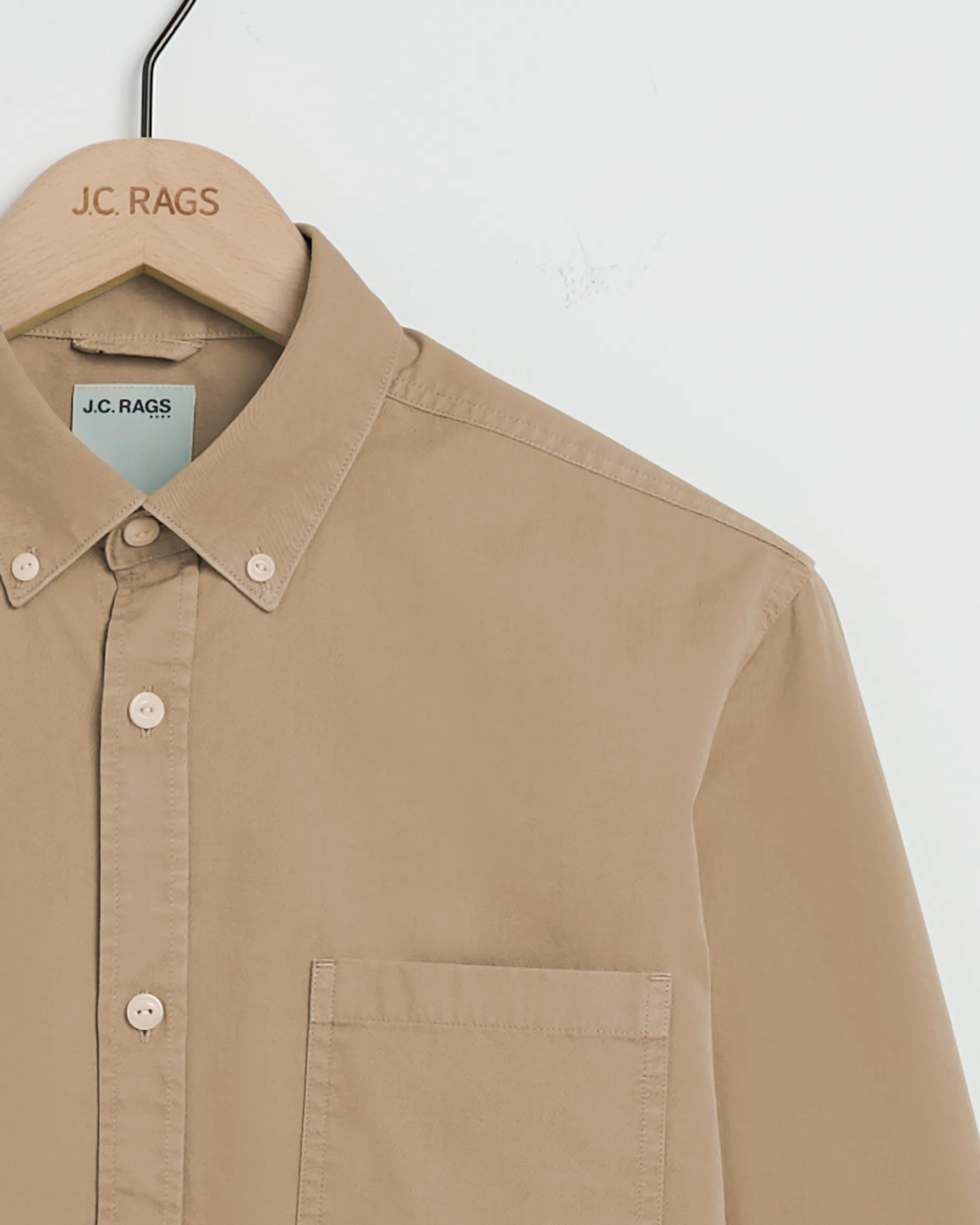 J.C. RAGS Rexton Casual Overhemd LM Nomad 093568-004-L