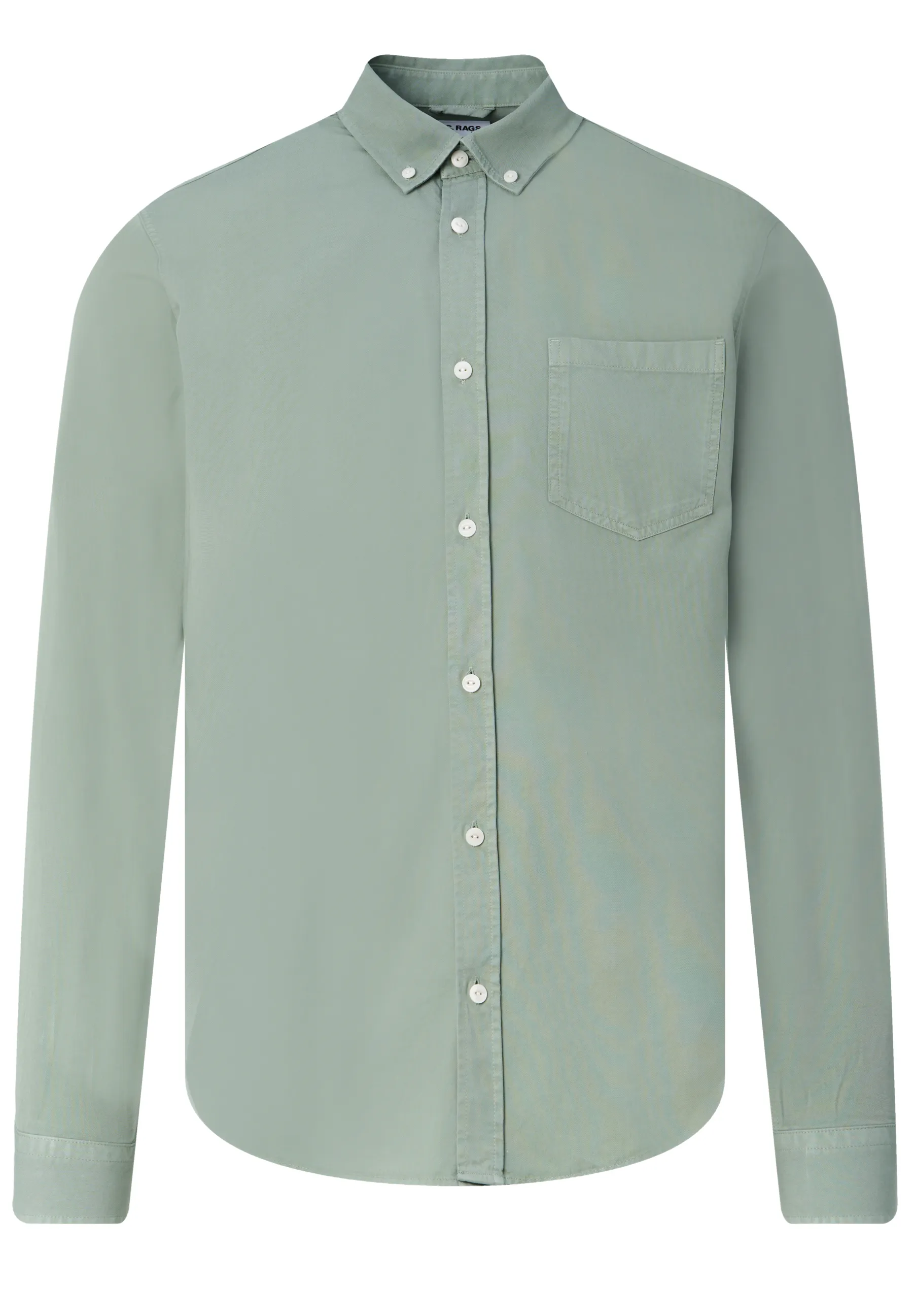J.C. RAGS Casual Overhemd LM Hedge Green 093568-006-L