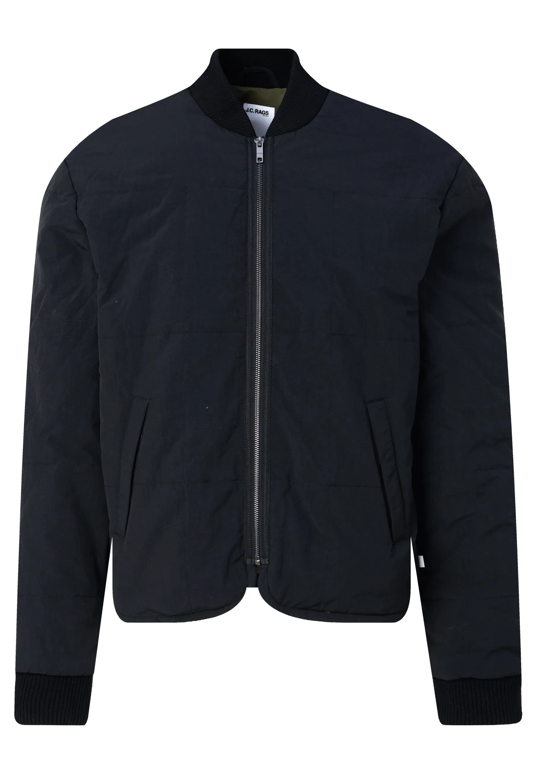 J.C. RAGS Rickon Gewatteerde jas Black 093598-001-L
