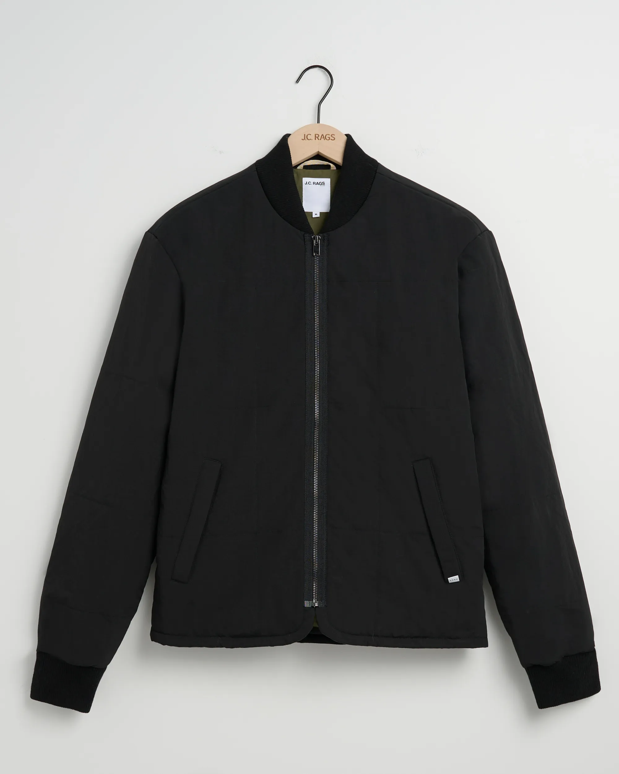 J.C. RAGS Rickon Gewatteerde jas Black 093598-001-L