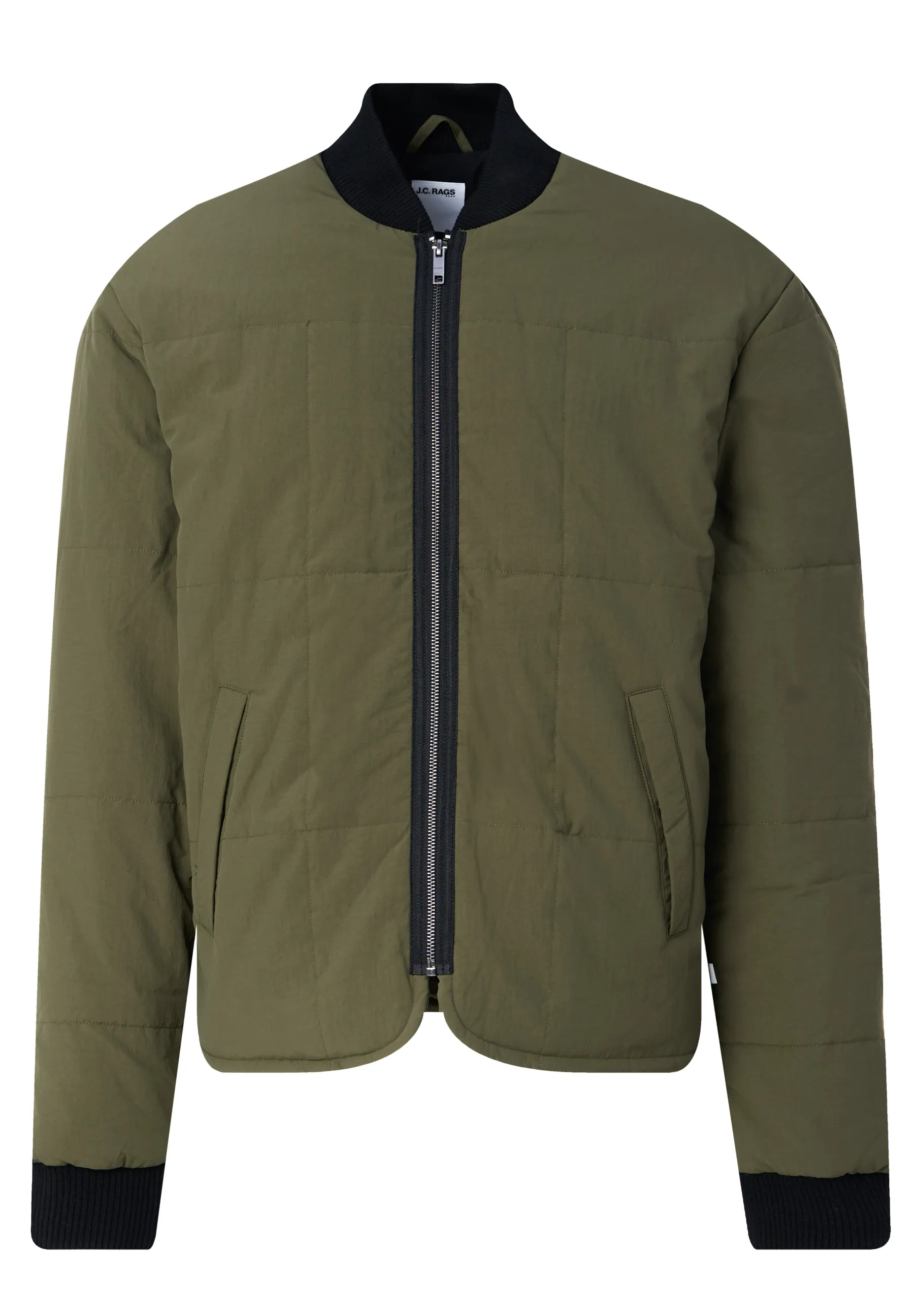 J.C. RAGS Rickon Gewatteerde jas Olive Night 093598-002-L