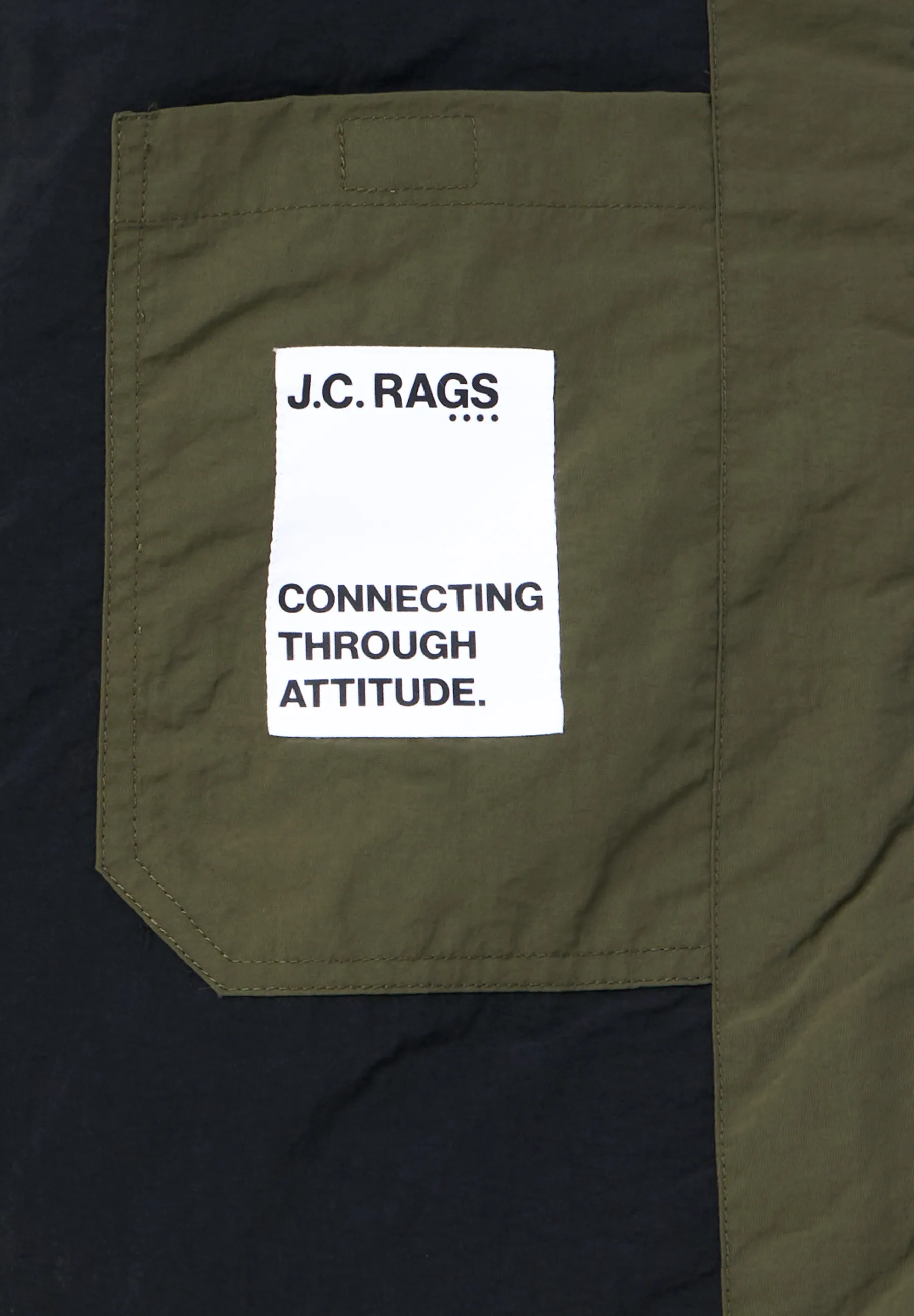 J.C. RAGS Rickon Gewatteerde jas Olive Night 093598-002-L