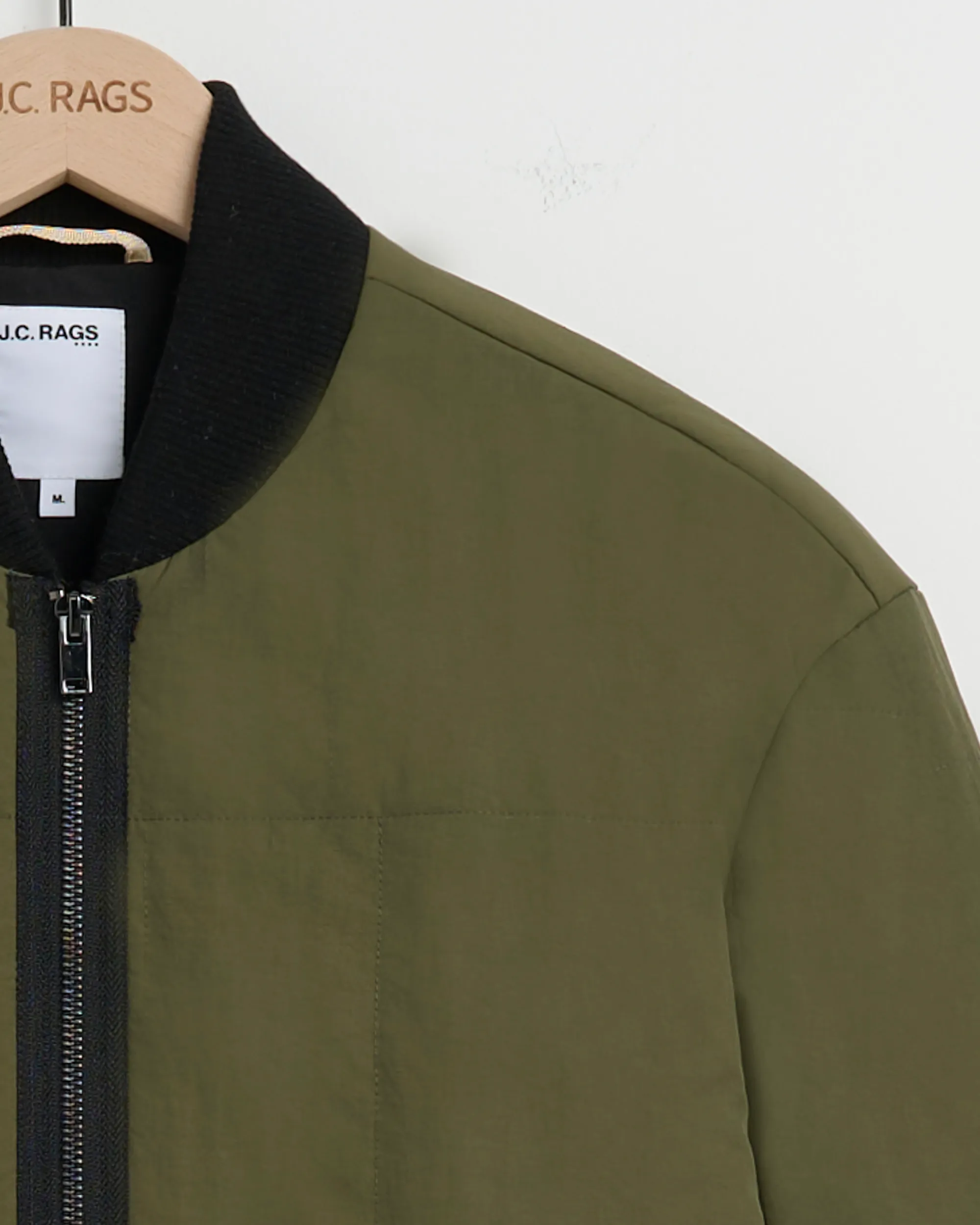 J.C. RAGS Rickon Gewatteerde jas Olive Night 093598-002-L