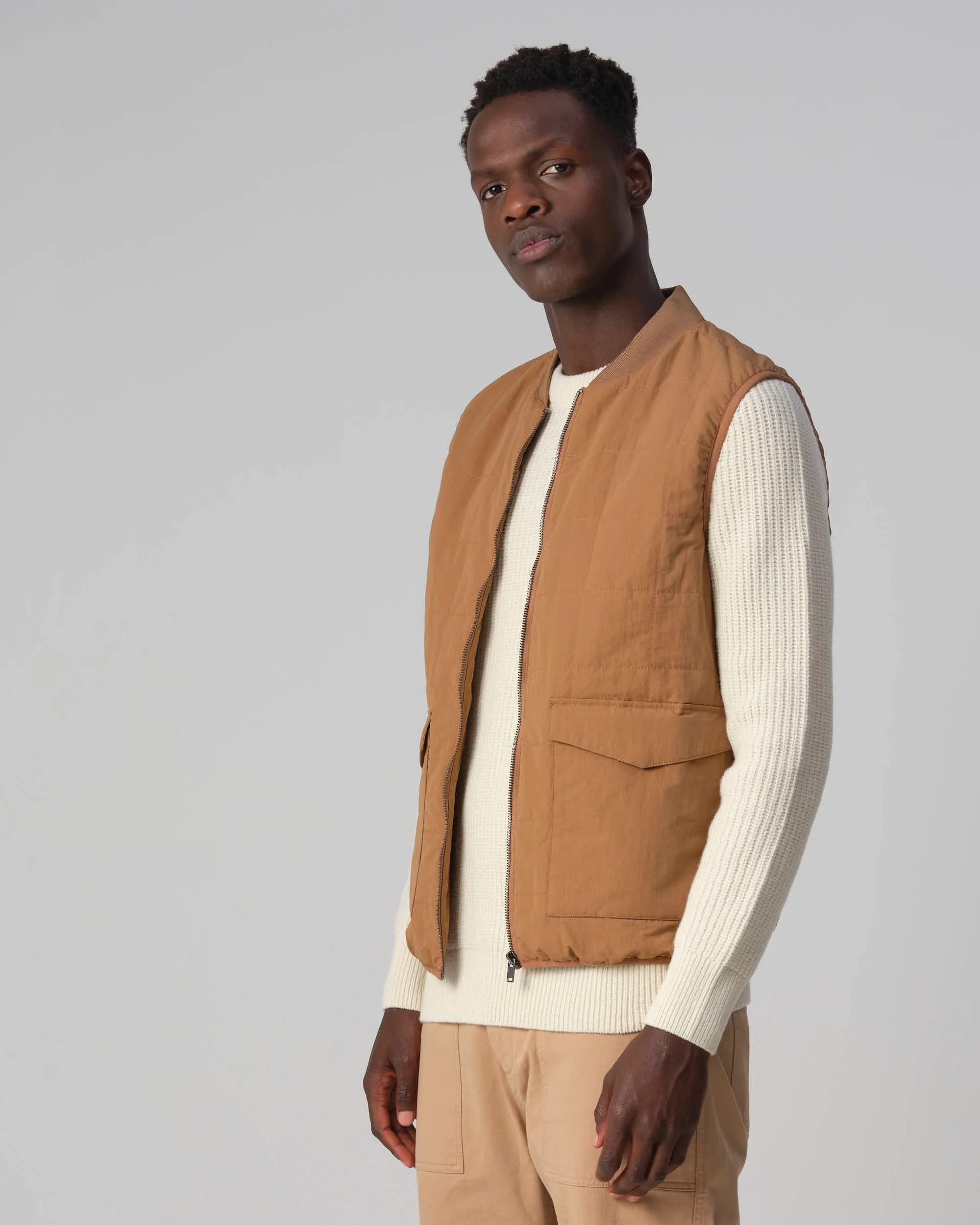J.C. RAGS Rafe Bodywarmer Toasted coconut 093600-002-L