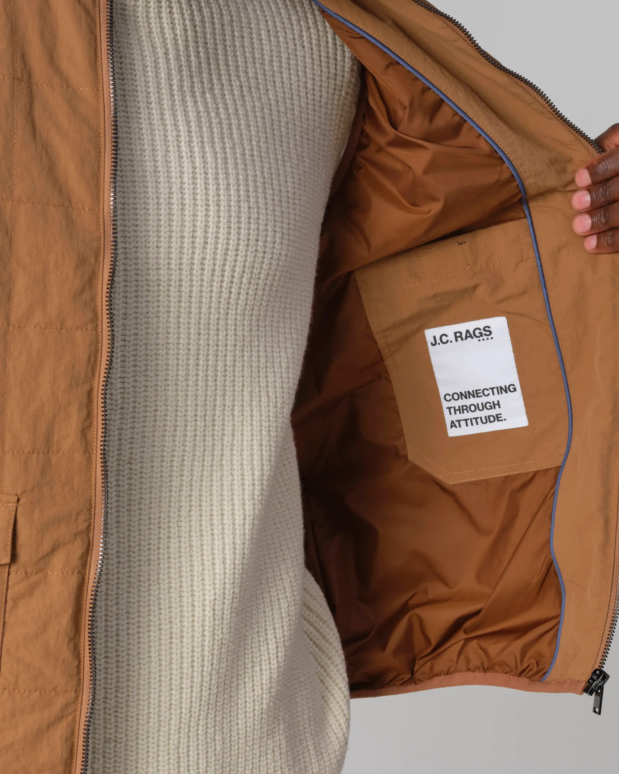 J.C. RAGS Rafe Bodywarmer Toasted coconut 093600-002-L