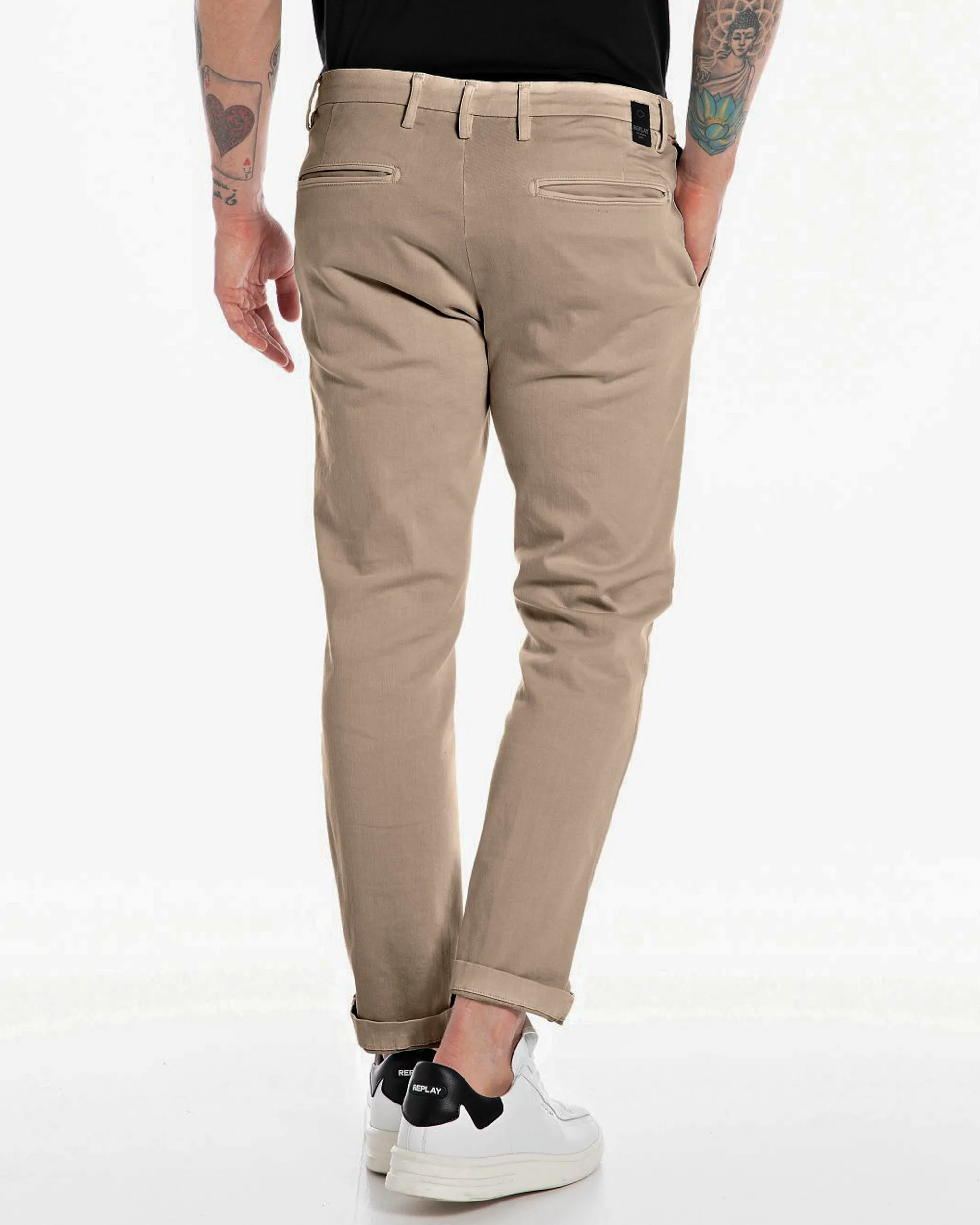 Replay Benni Hyperflex Chino Ecru 093796-001-29/32