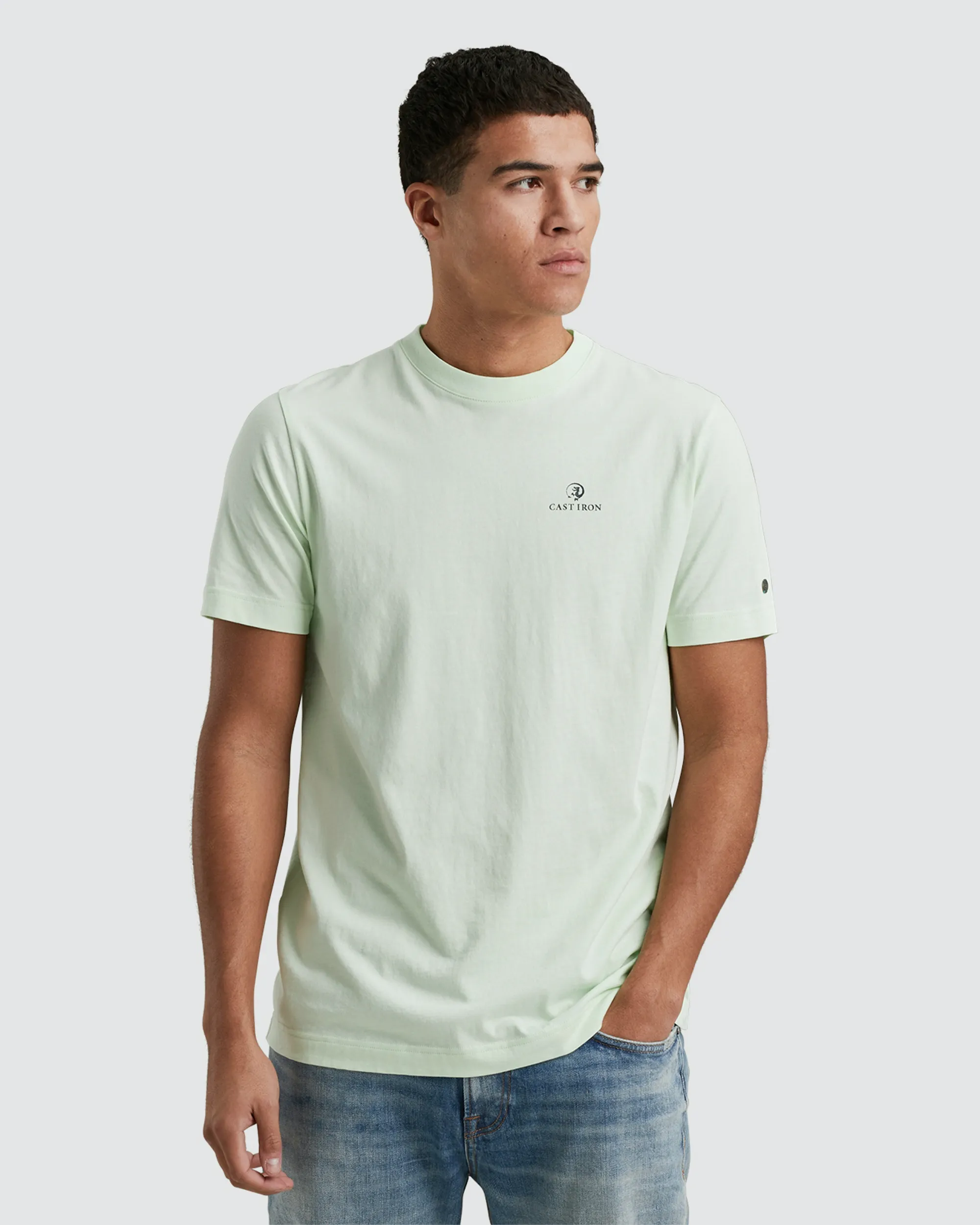 Cast Iron T-shirt KM Groen 093878-001-L